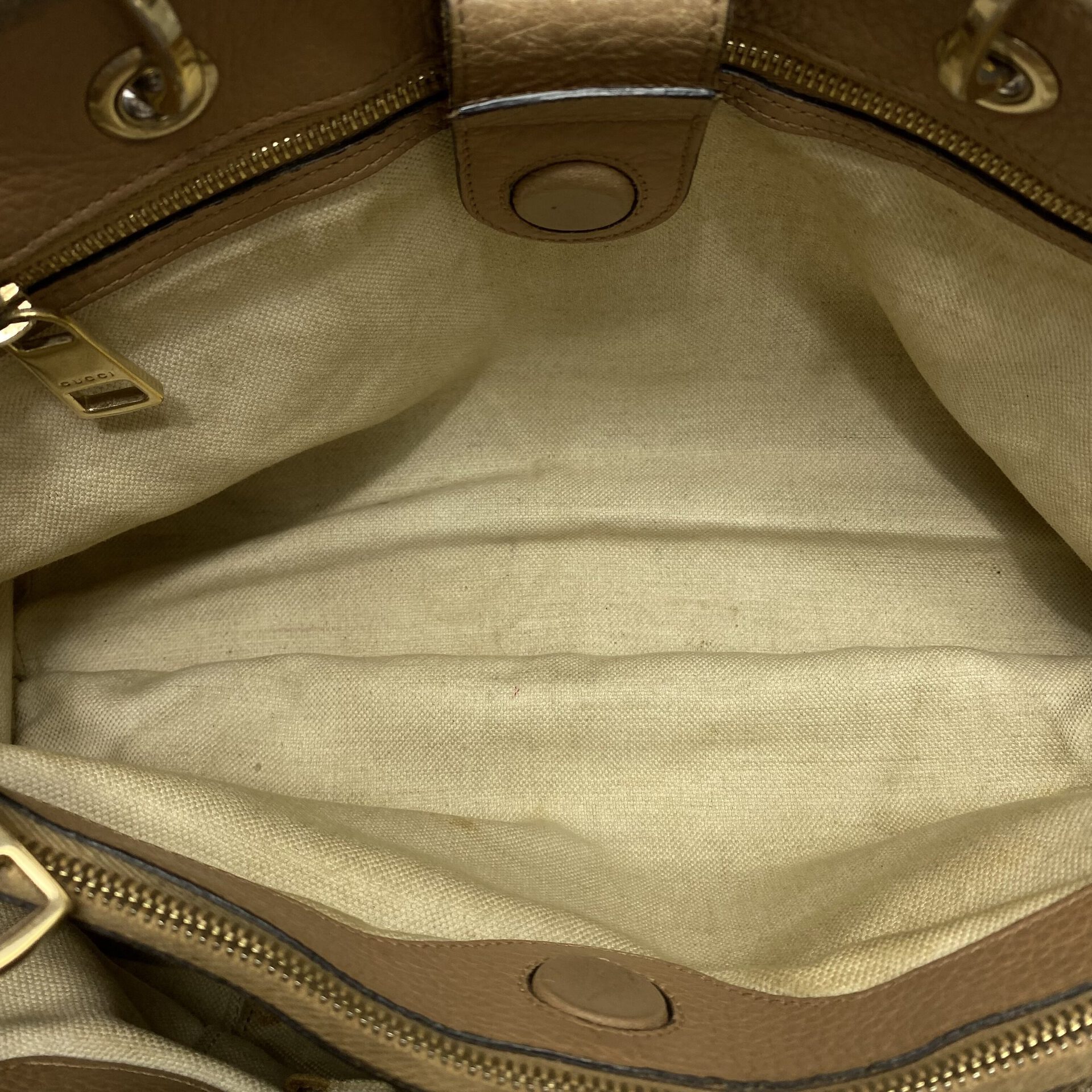 Bolsa Gucci Bamboo Shopper Tote Bege