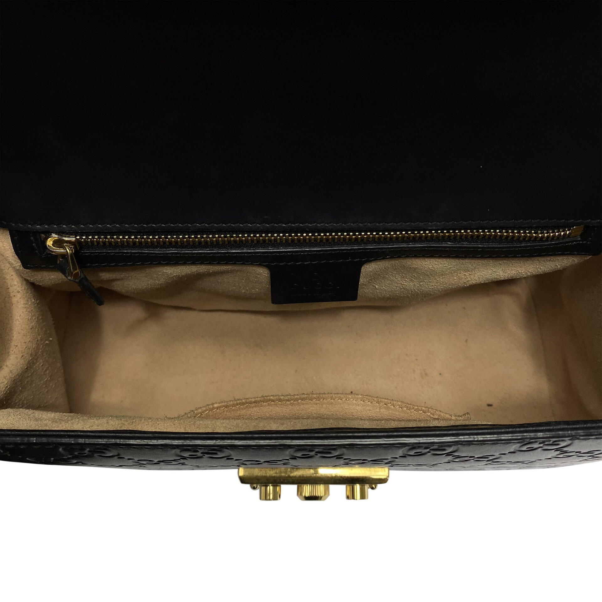 Bolsa Gucci Padlock Couro Preta