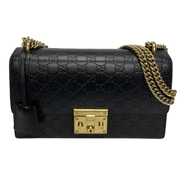 Bolsa Gucci Padlock Couro Preta