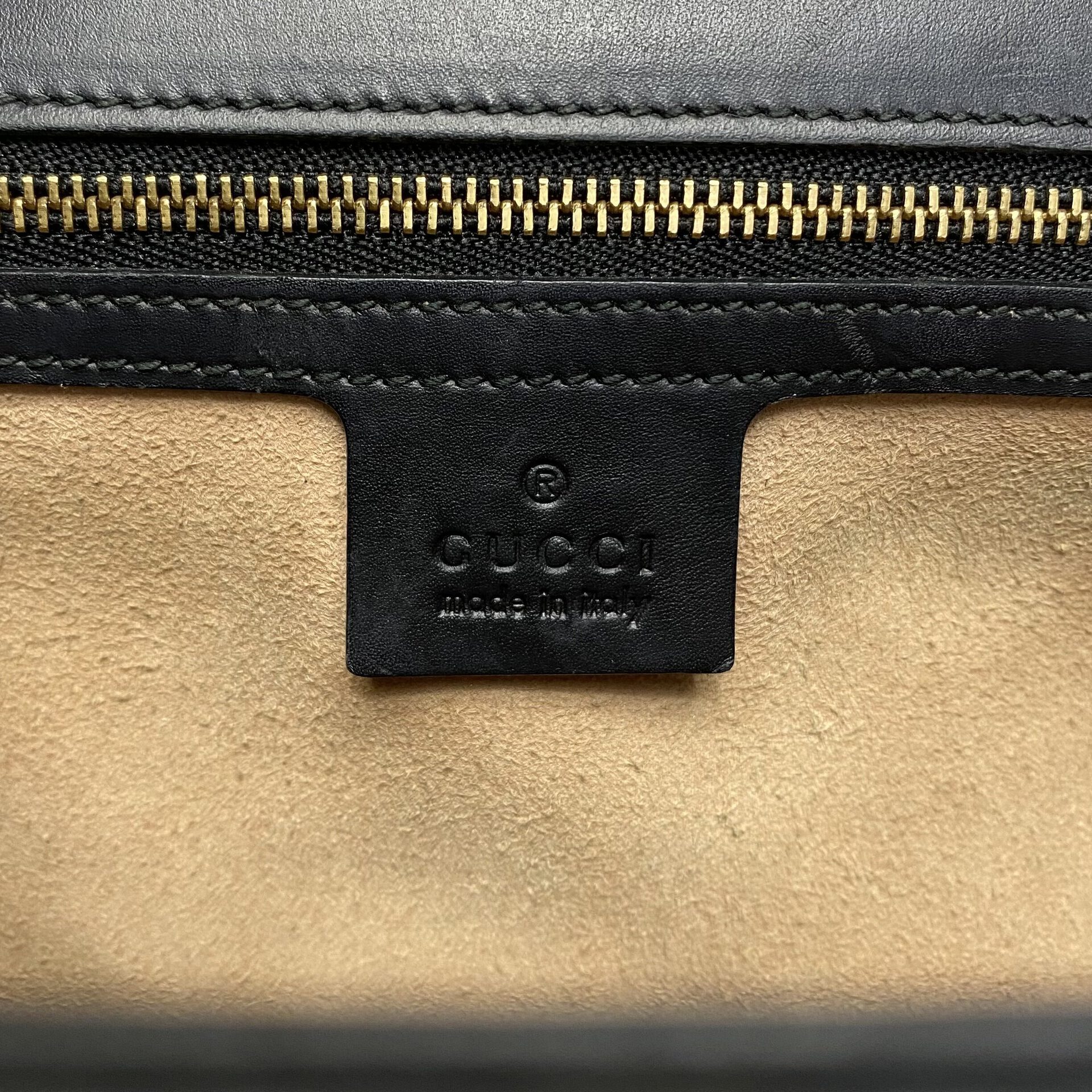Bolsa Gucci Padlock Couro Preta