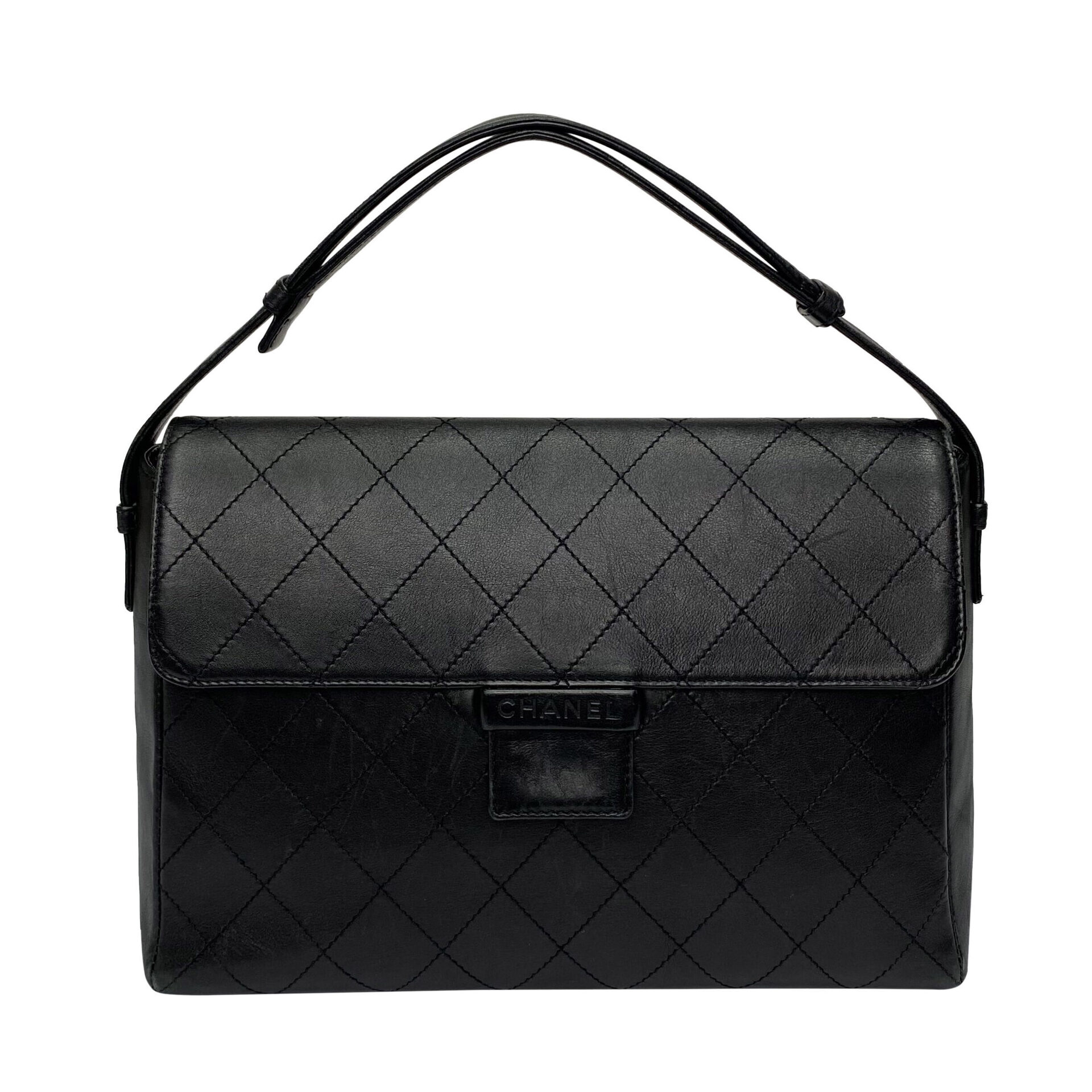 Bolsa Chanel Couro Preta