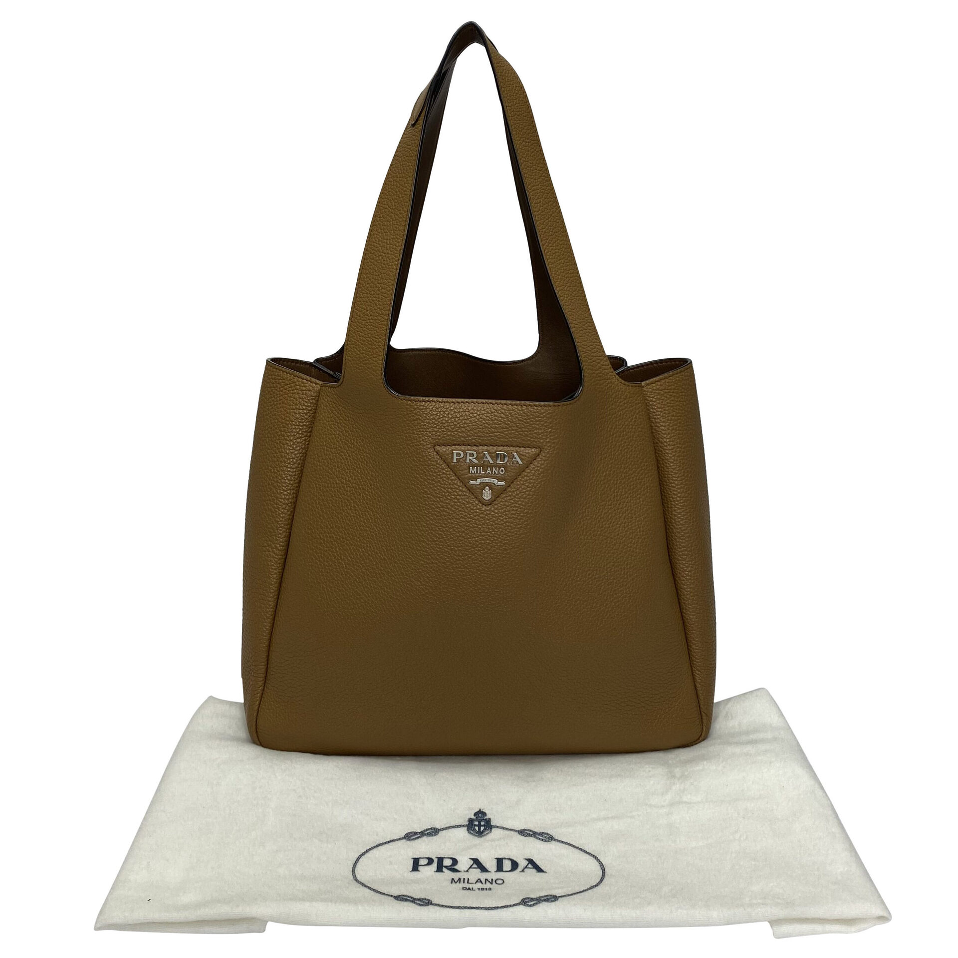 Bolsa Prada Tote Caramelo