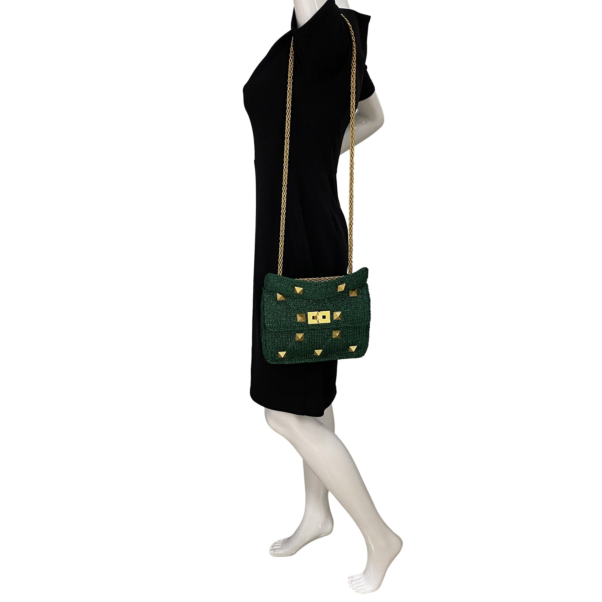 Bolsa Valentino Garavani Roman Stud Lurex