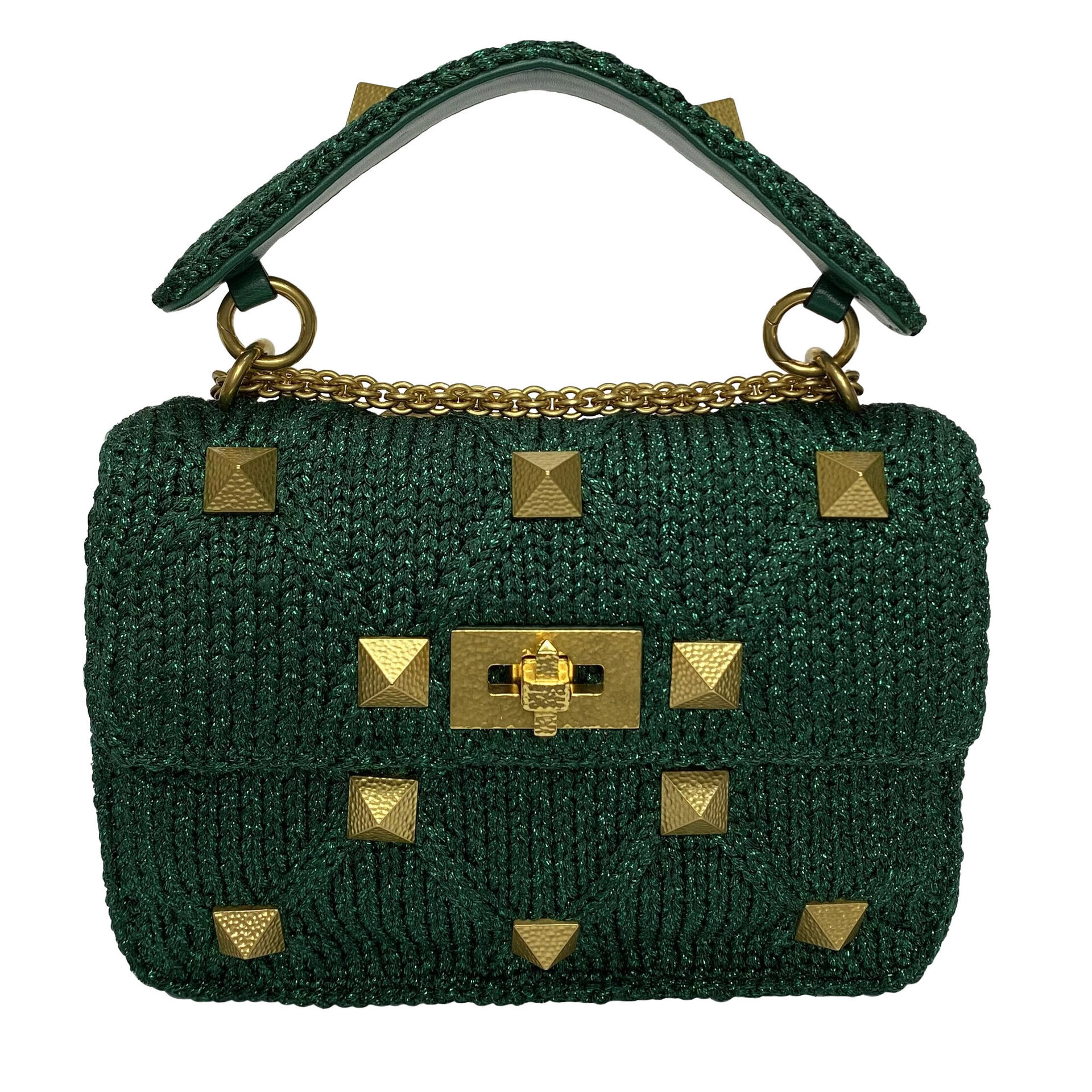 Bolsa Valentino Garavani Roman Stud Lurex