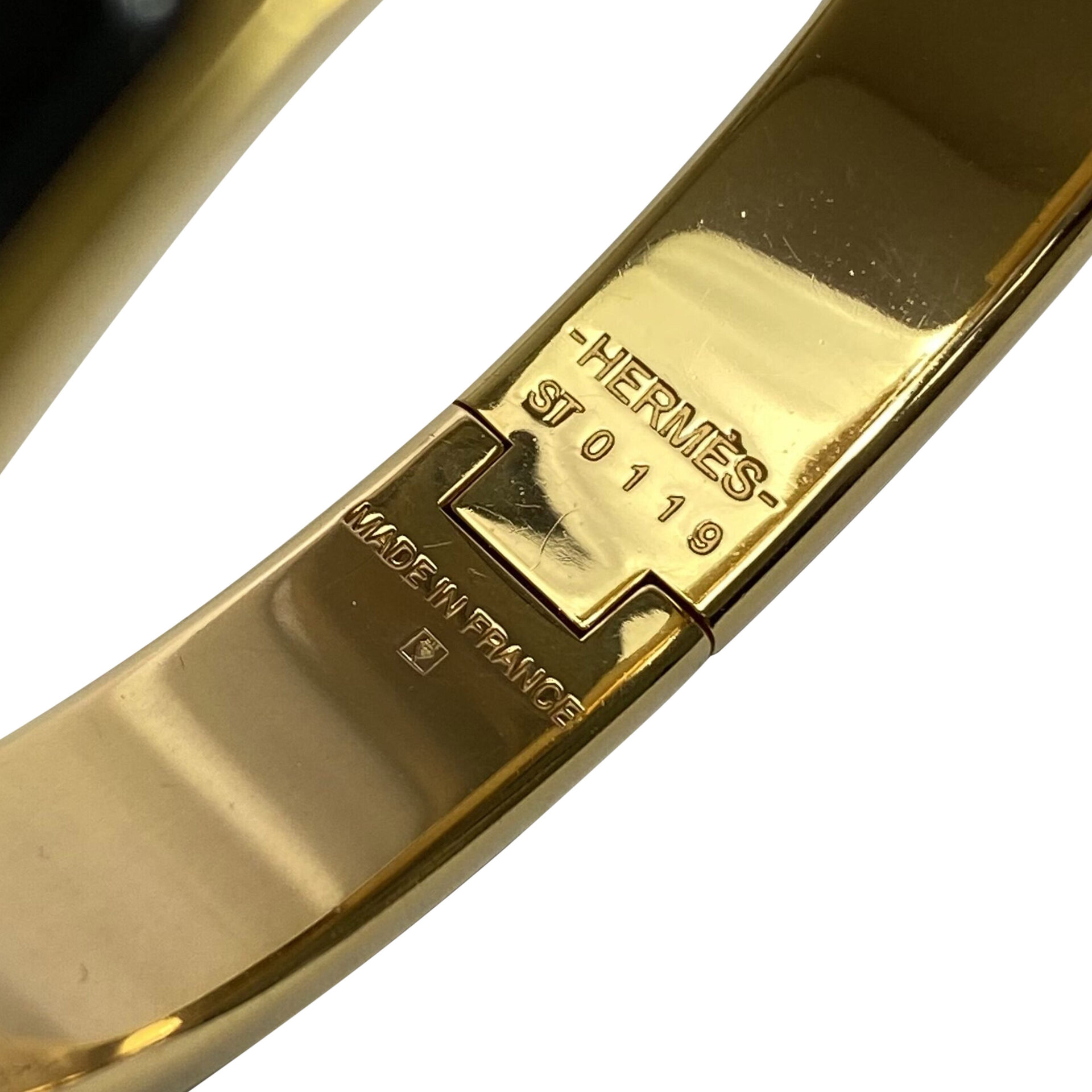 Bracelete Hermès Clic Clac H Preto