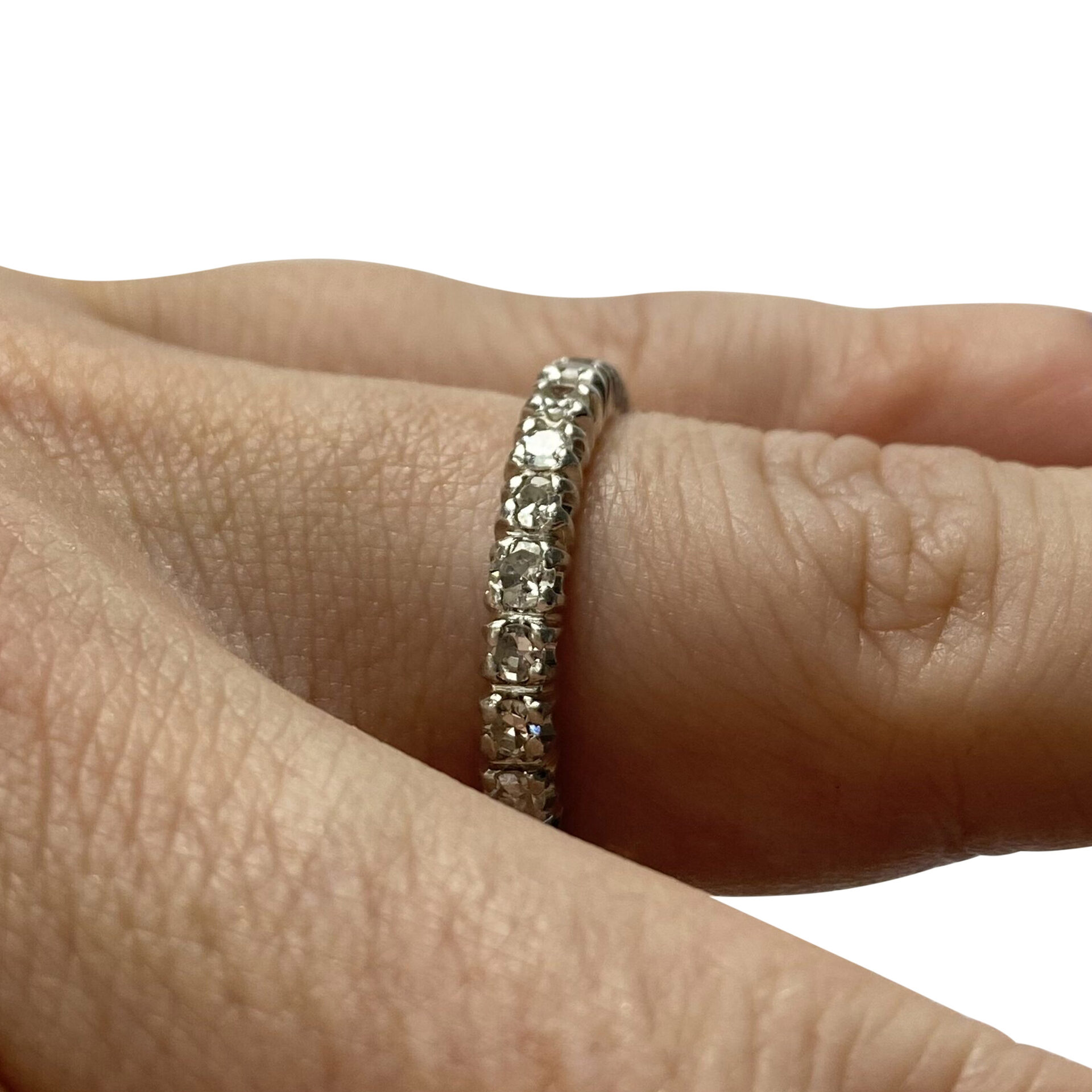 Aliança Riviera Platina - 0.84 ct.