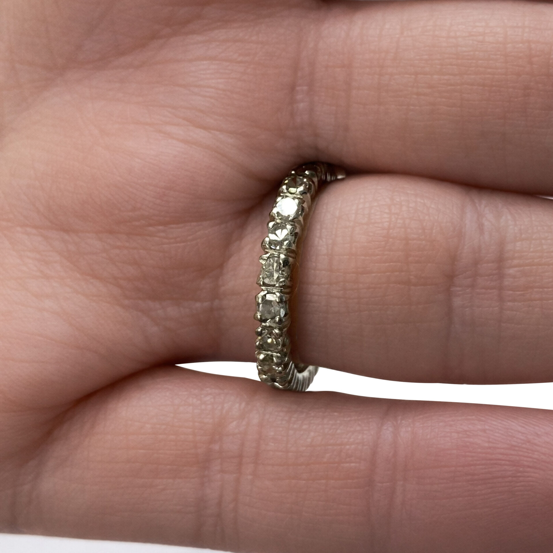 Aliança Riviera Platina - 0.84 ct.