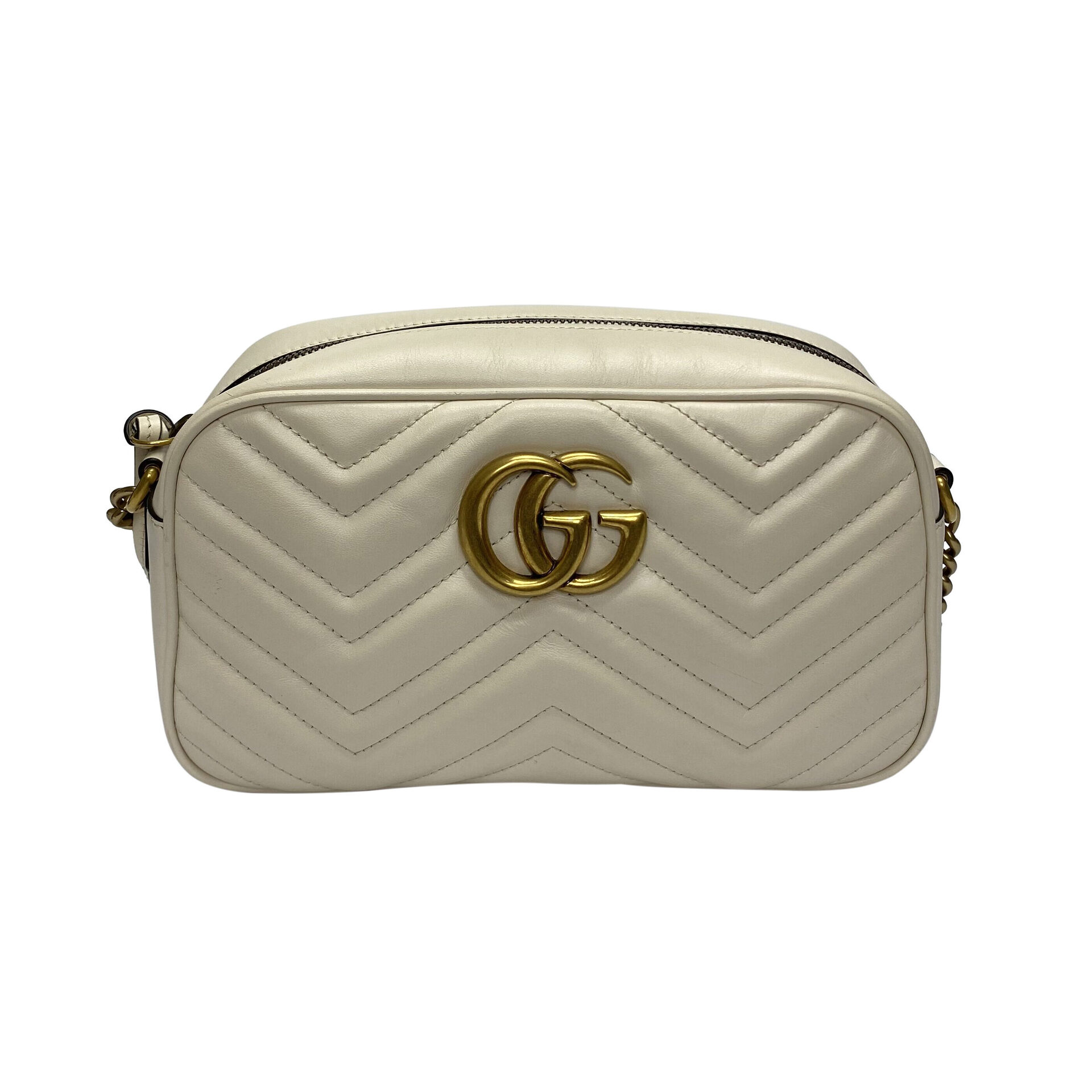 Bolsa Gucci GG Marmont Off White