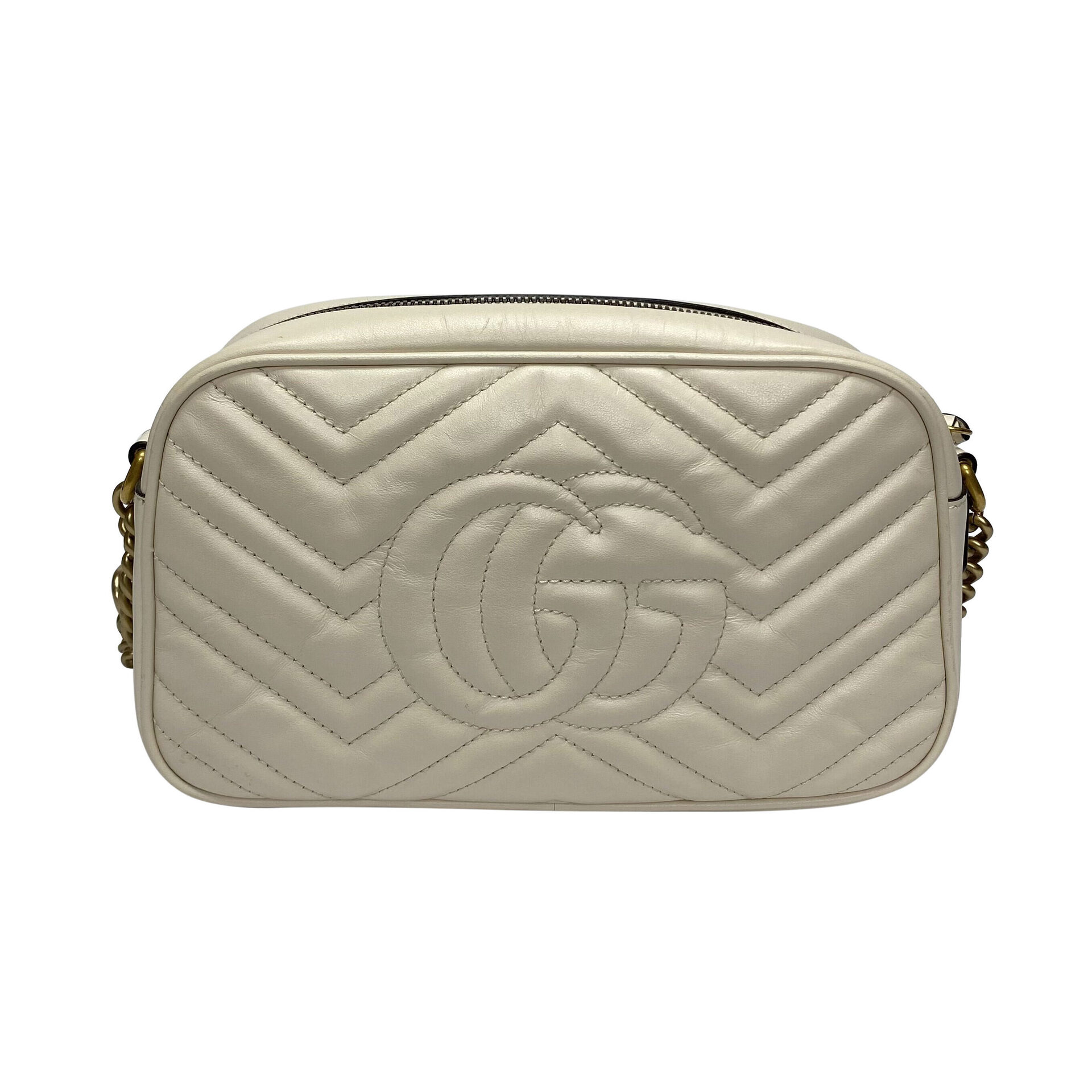 Bolsa Gucci GG Marmont Off White