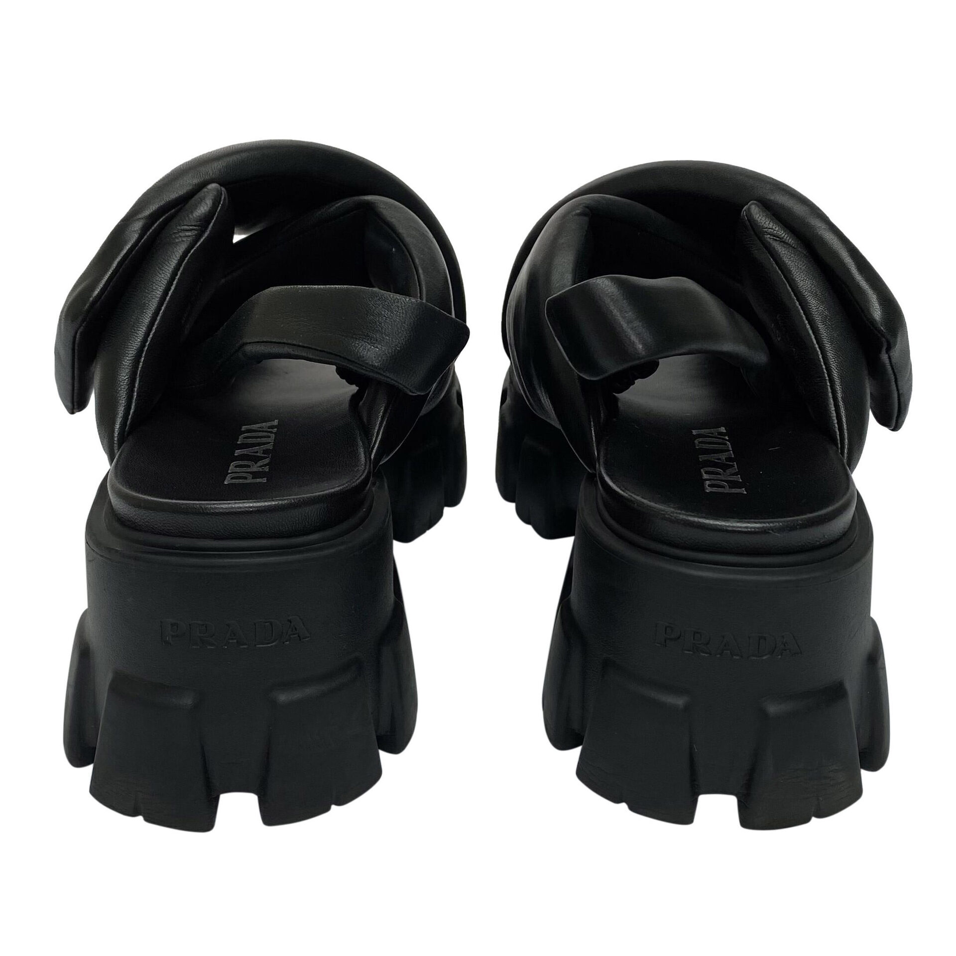 Sandália Prada Monolith Preta