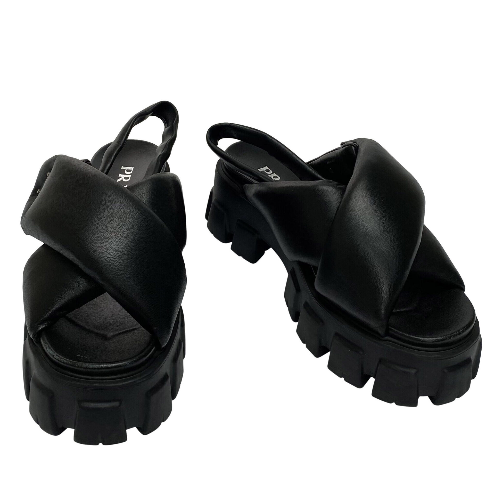 Sandália Prada Monolith Preta