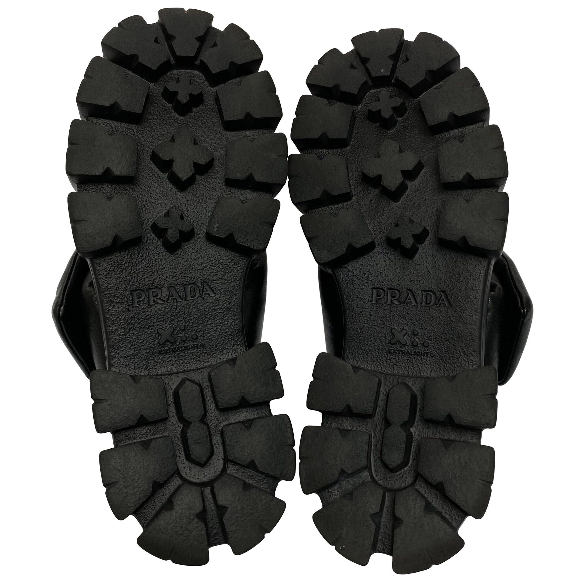 Sandália Prada Monolith Preta