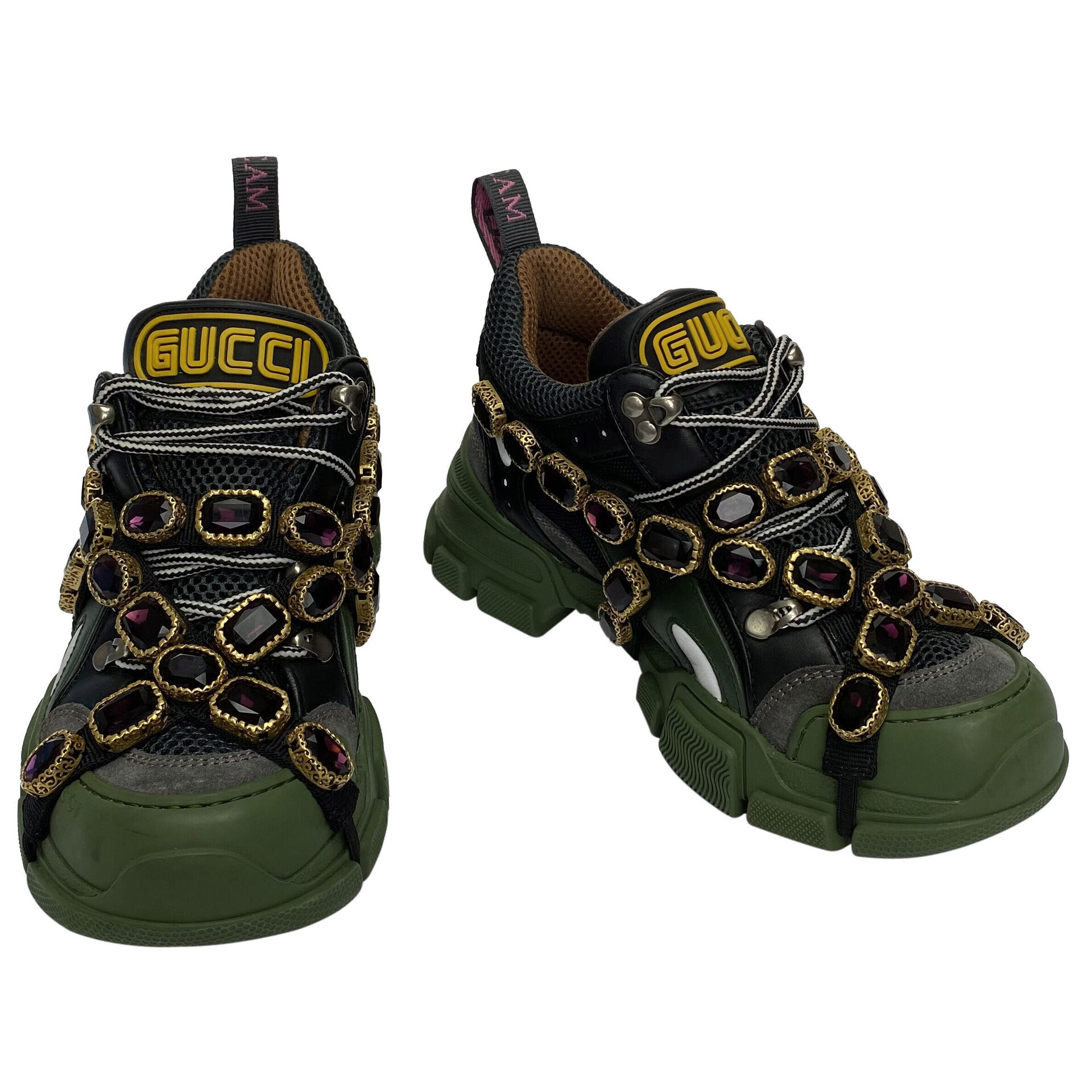 Tênis Gucci Flashtrek Verde