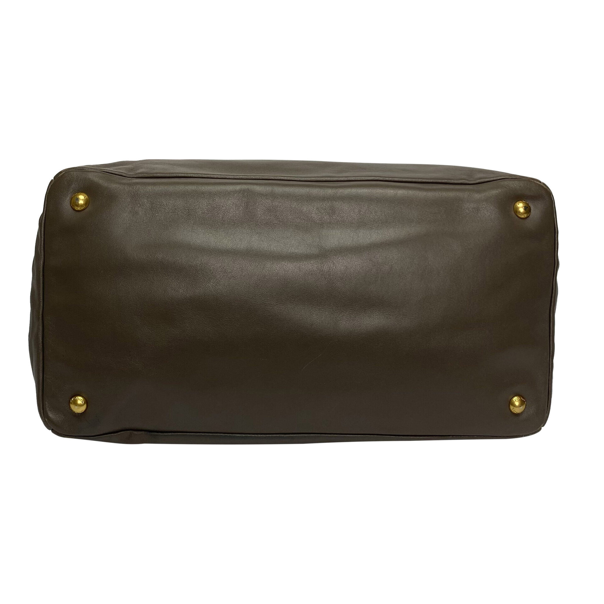 Bolsa Prada Couro Cinza