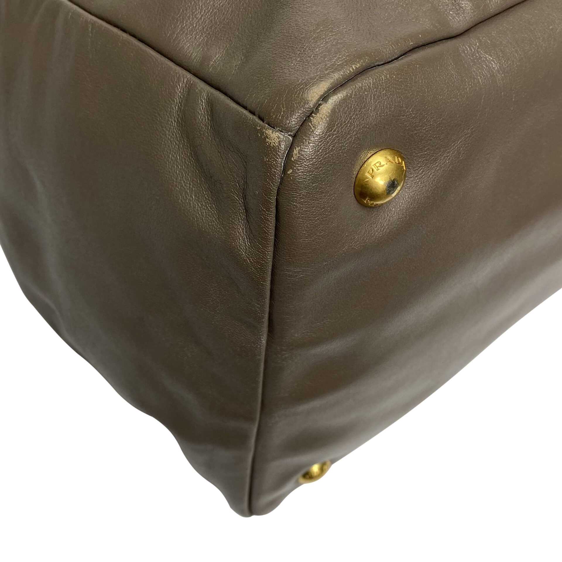 Bolsa Prada Couro Cinza