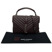 Bolsa Saint Laurent Paris College Vinho