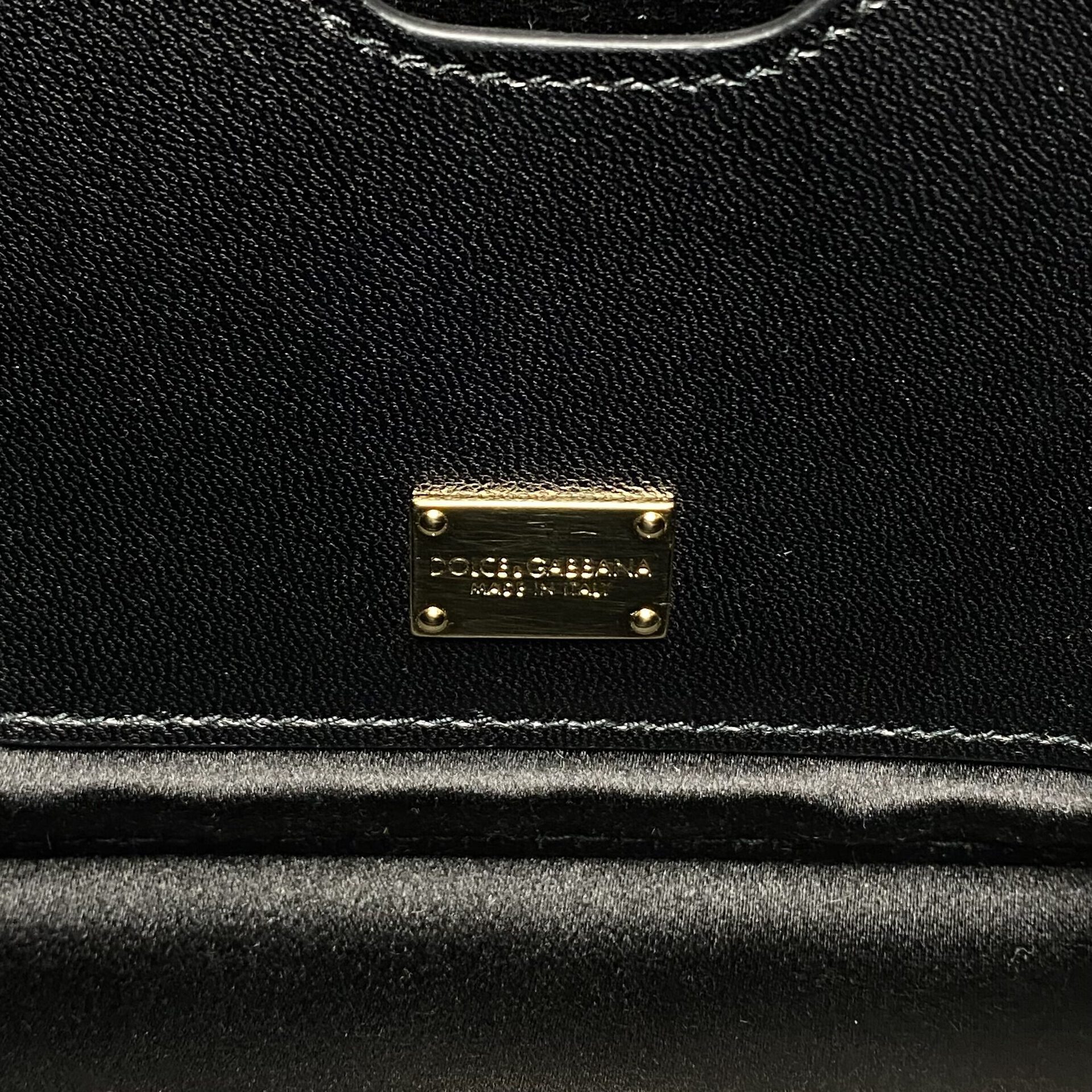 Clutch Dolce & Gabbana Couro Preta