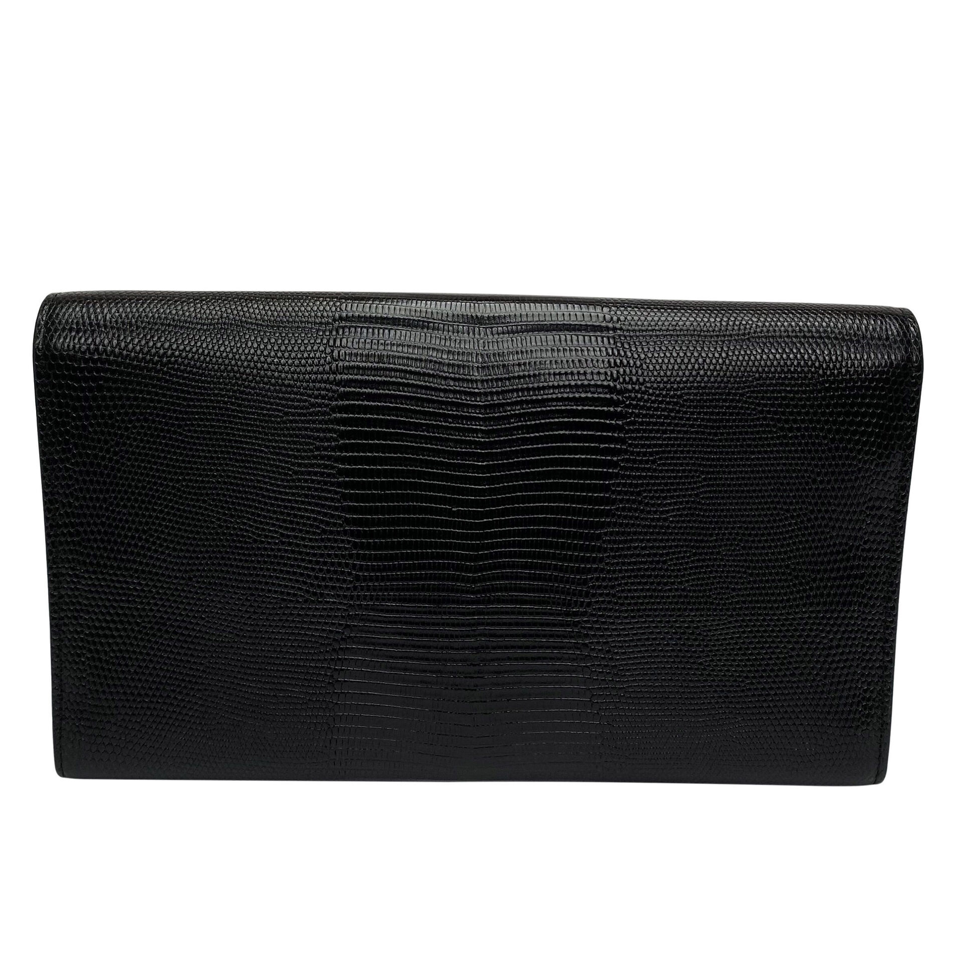 Clutch Dolce & Gabbana Couro Preta