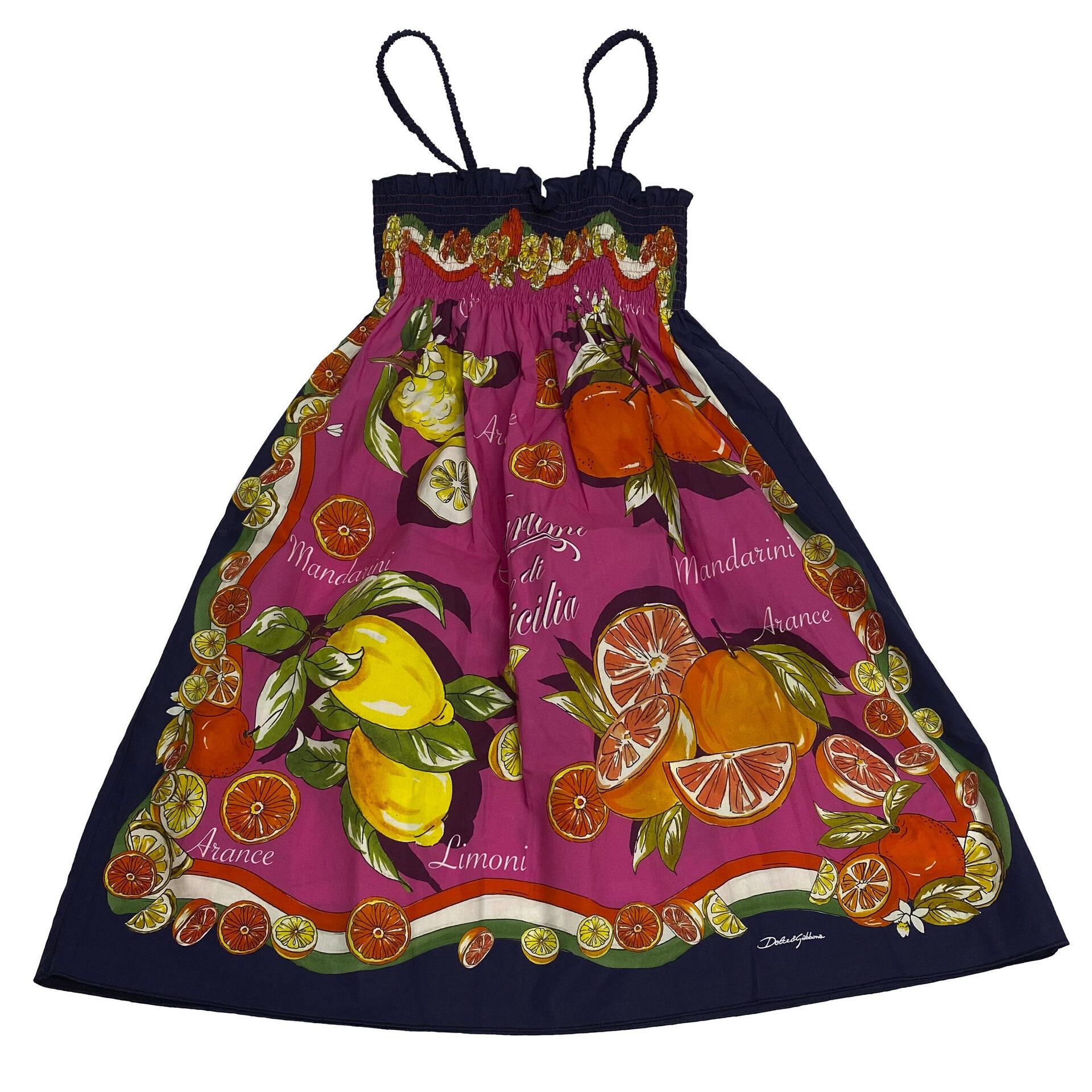 Vestido Dolce & Gabbana Infantil Pink Citrus