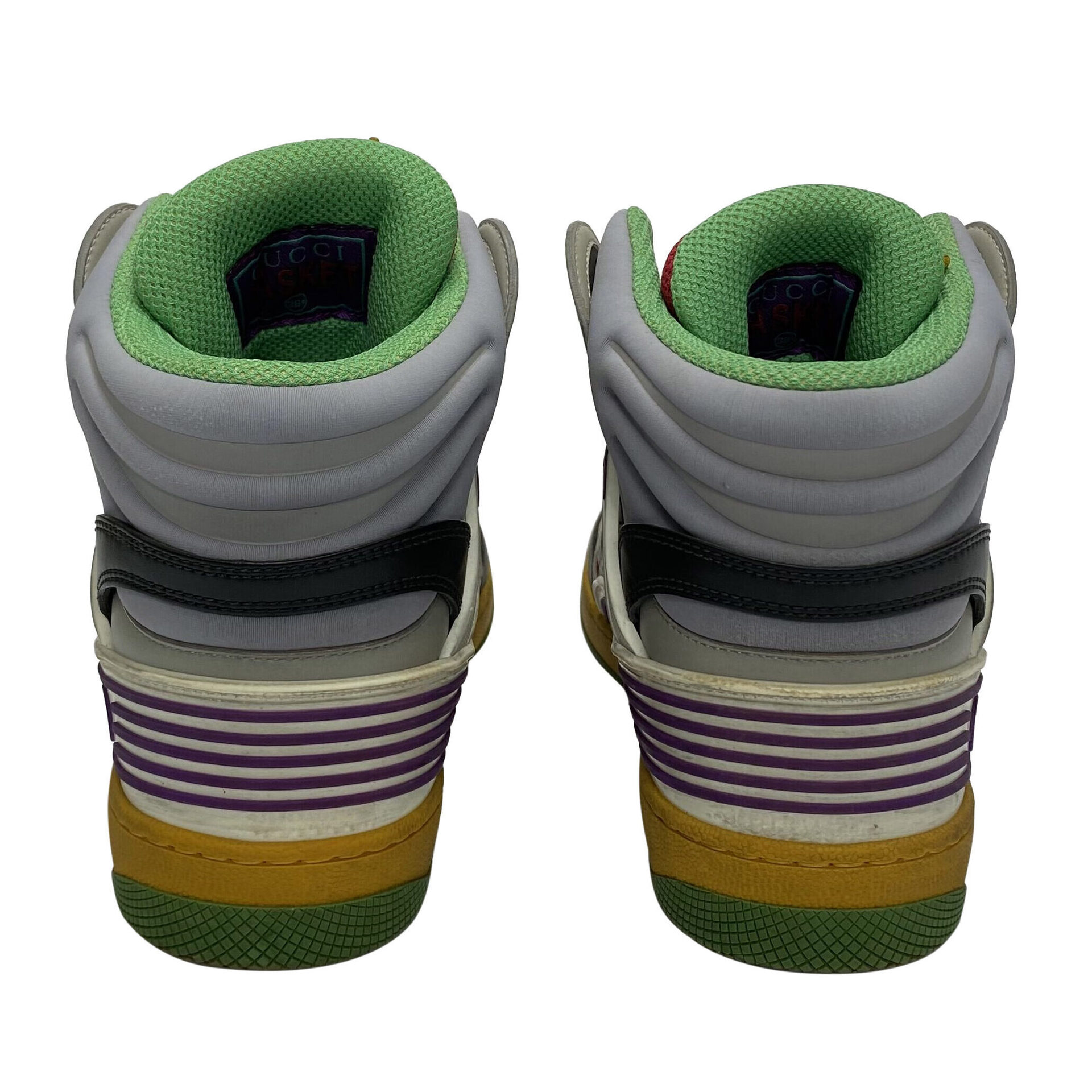 Tênis Gucci Basket High-Top - Multicolor