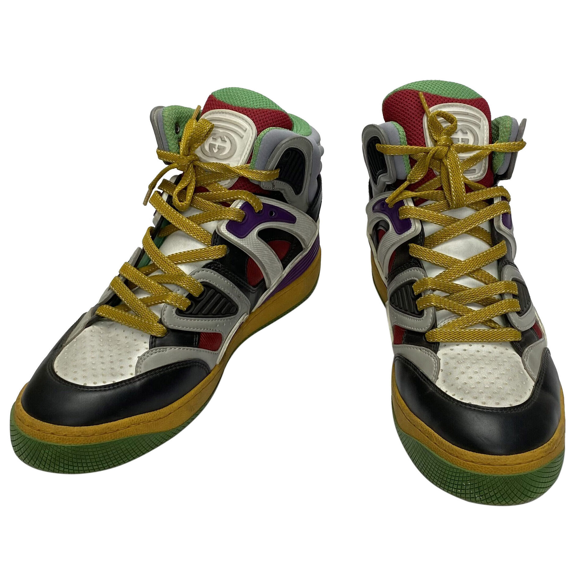 Tênis Gucci Basket High-Top - Multicolor