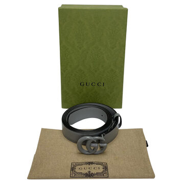 Cinto Gucci GG Marmont Cinza