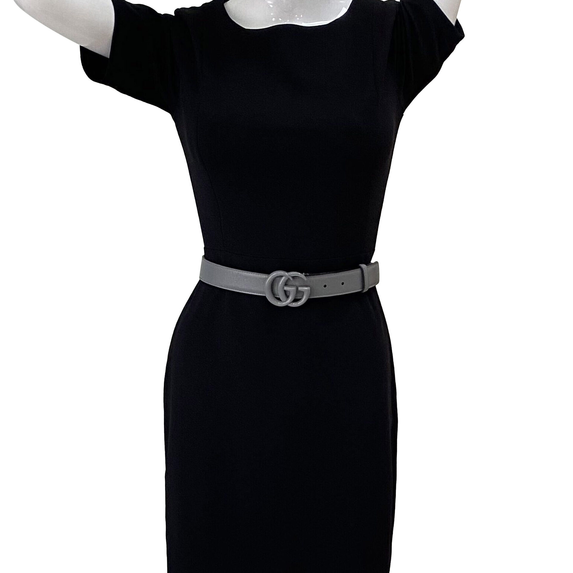 Cinto Gucci GG Marmont Cinza