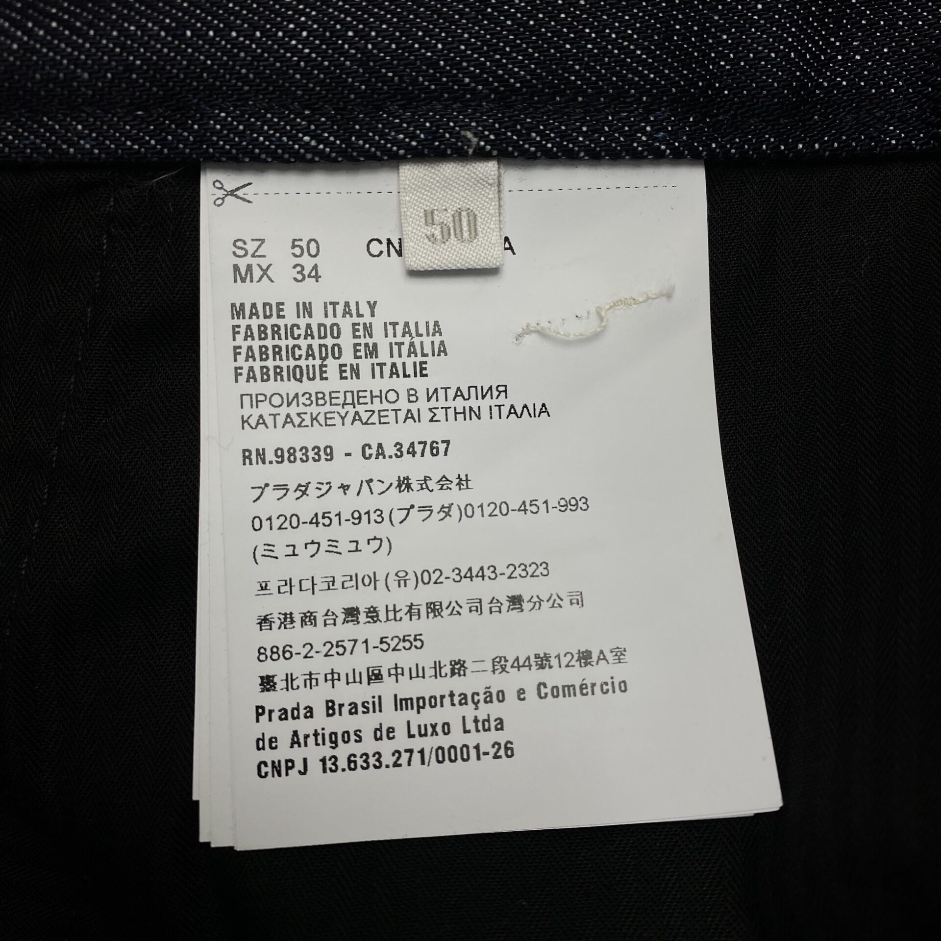 Bermuda Prada Denim Blue