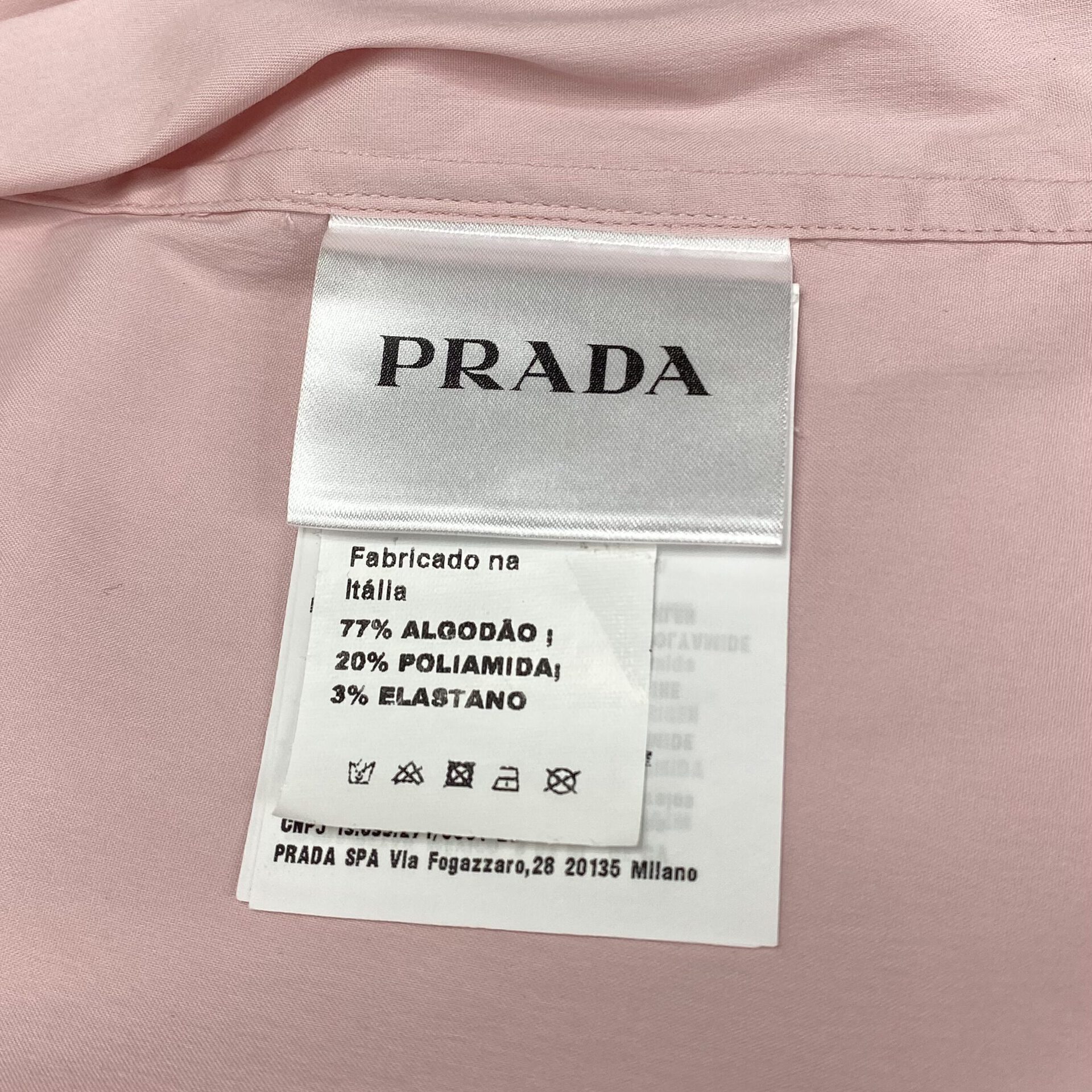 Camisa Prada Social Rosa
