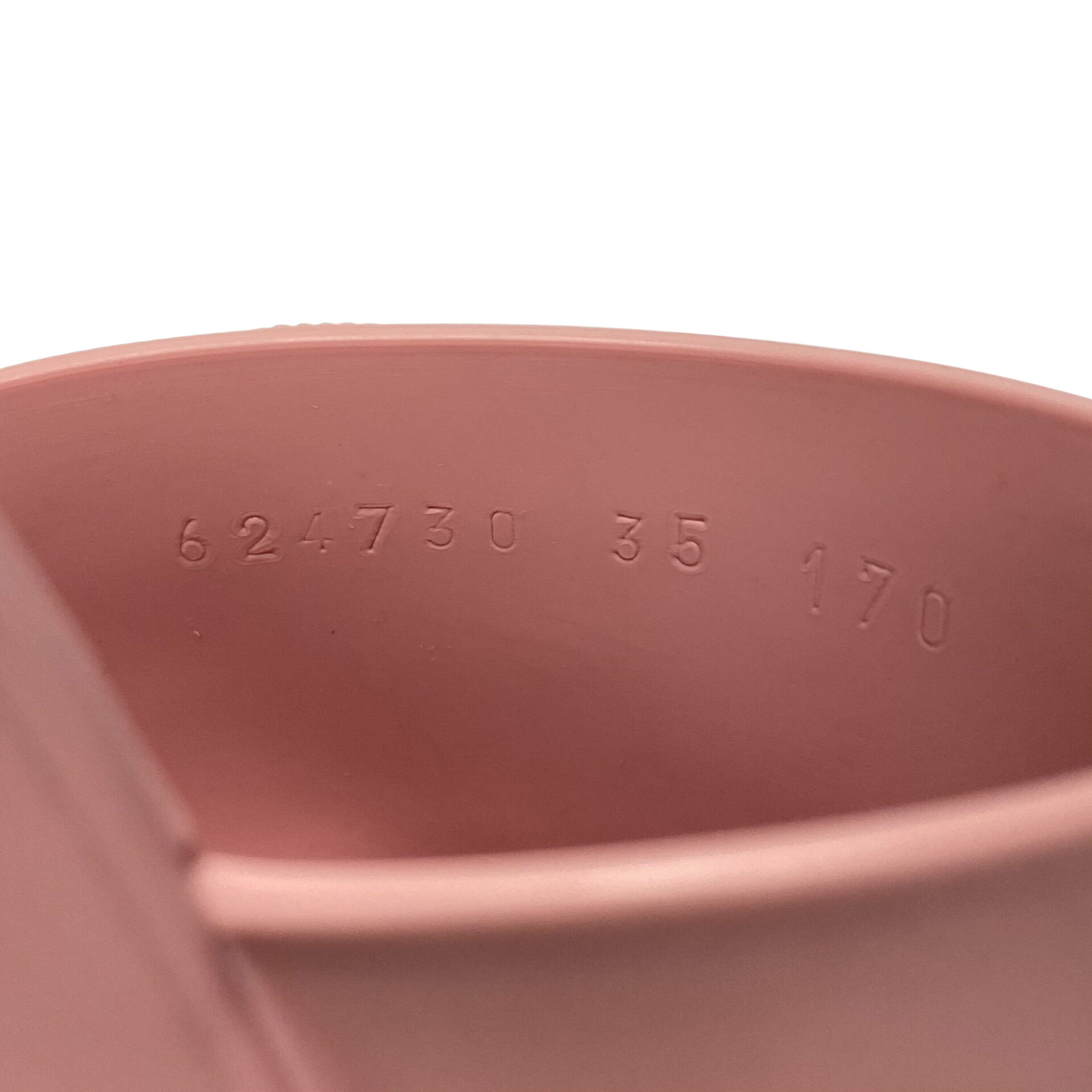 Sandália Gucci Rubber Slides Rosa