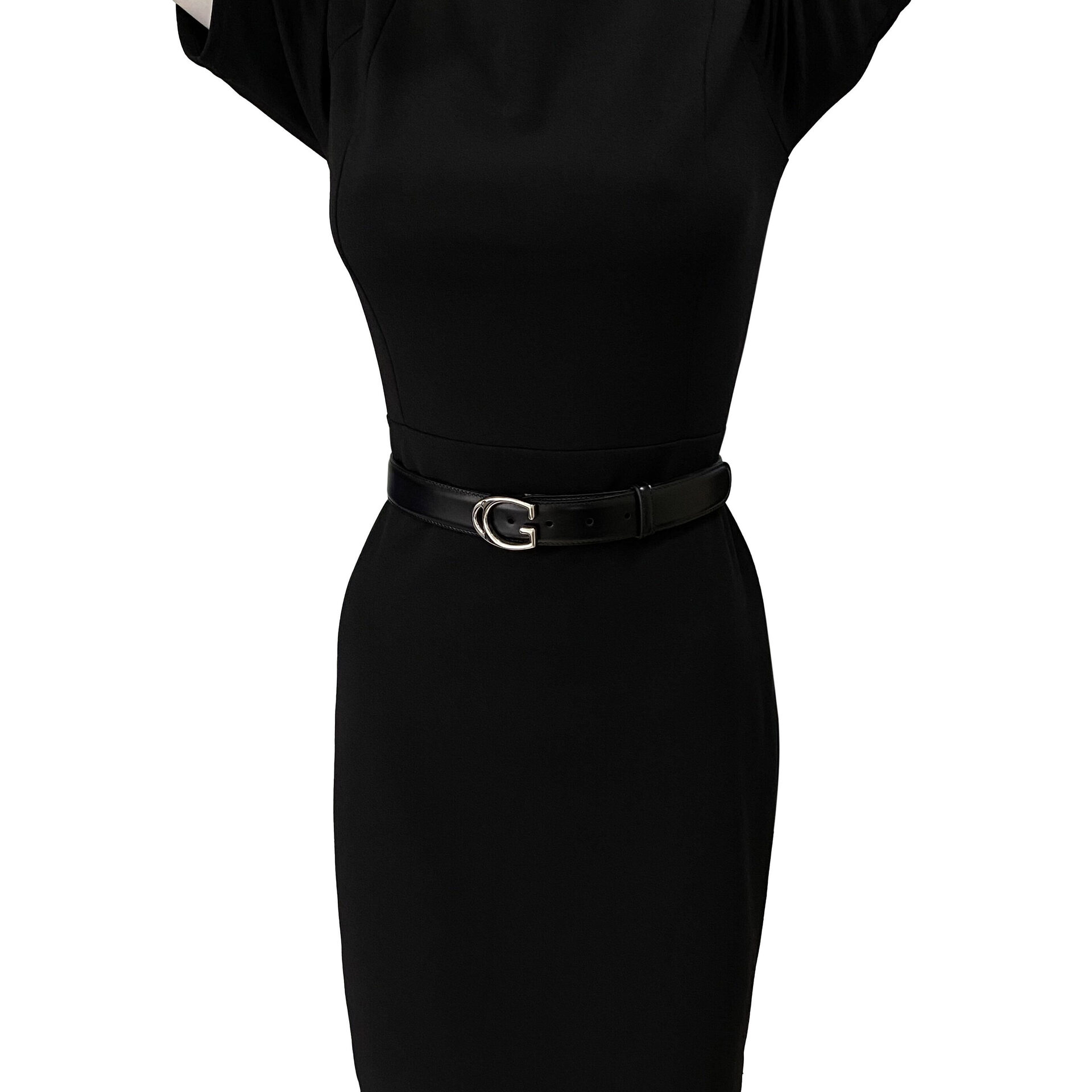 Cinto Gucci Couro Preto