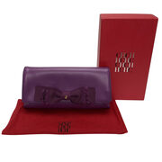 Clutch Carolina Herrera Laço Roxa