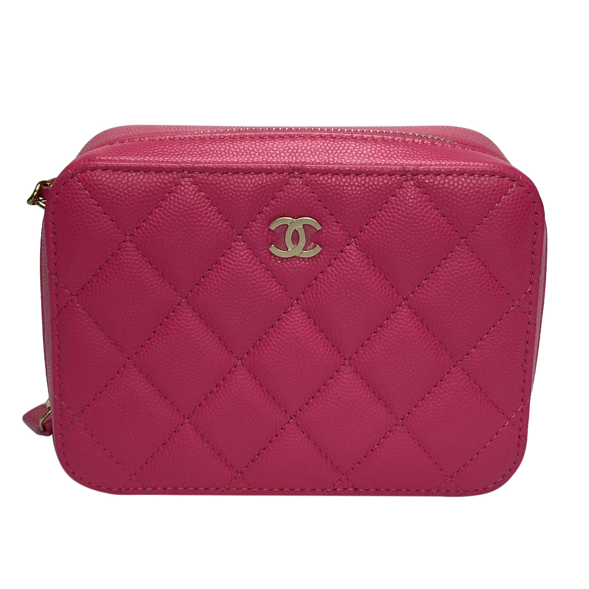 Bolsa Chanel Camera Bag Caviar Rosa