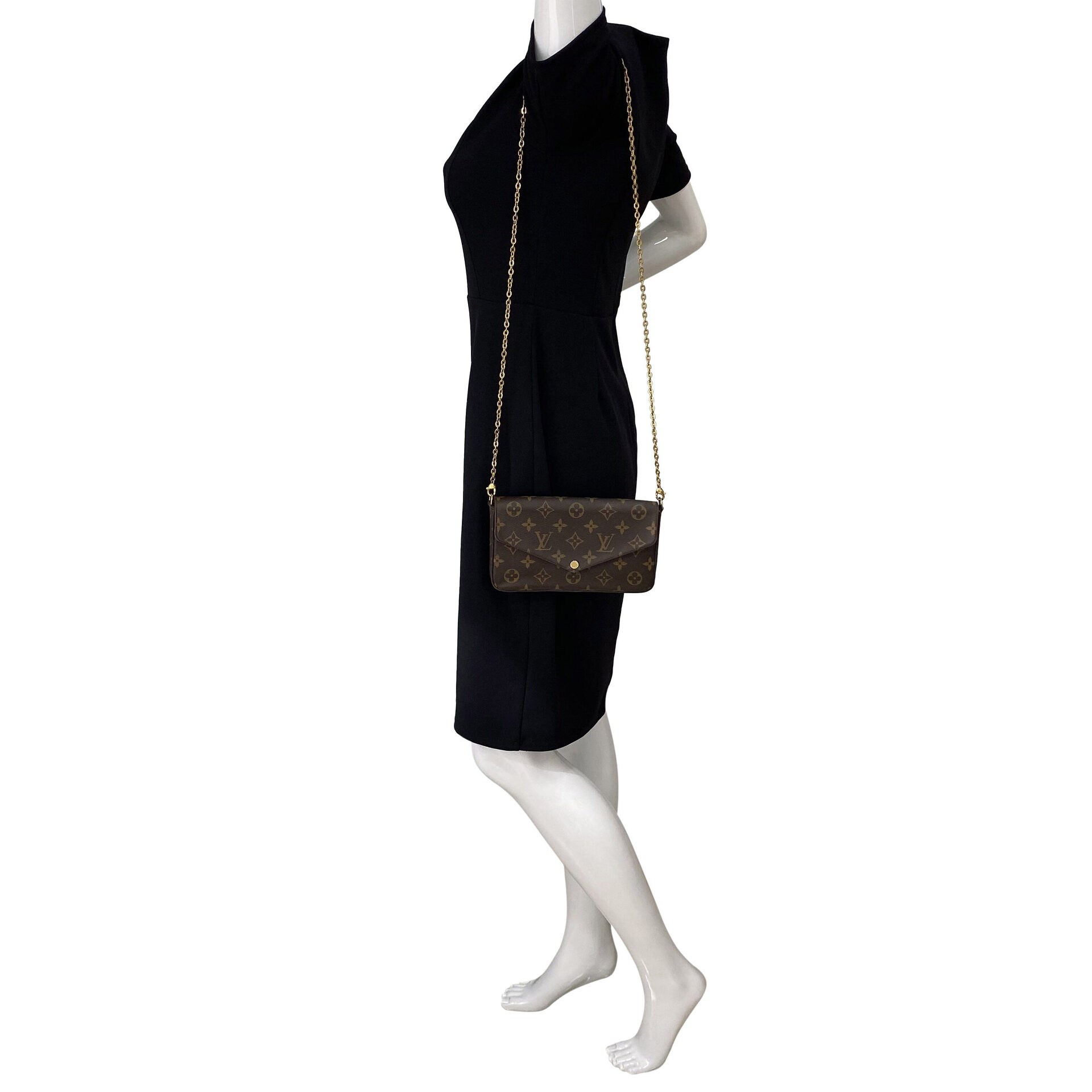 Bolsa Louis Vuitton Pochette Felicie Monogram