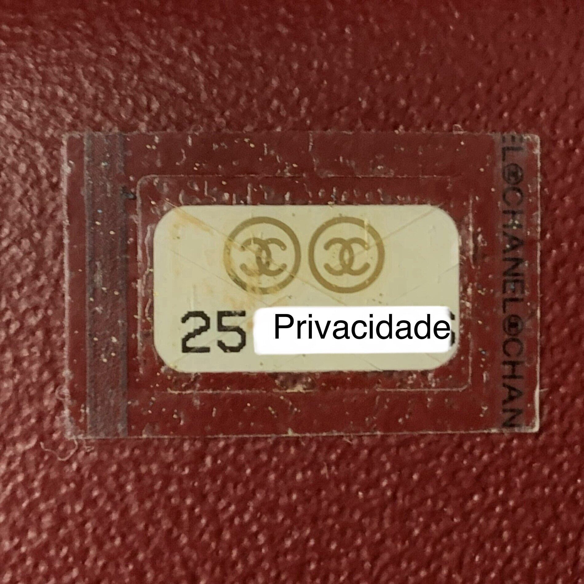 Bolsa Chanel Jumbo Couro Caviar Vinho