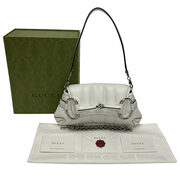 Bolsa Gucci Horsebit Chain Branca