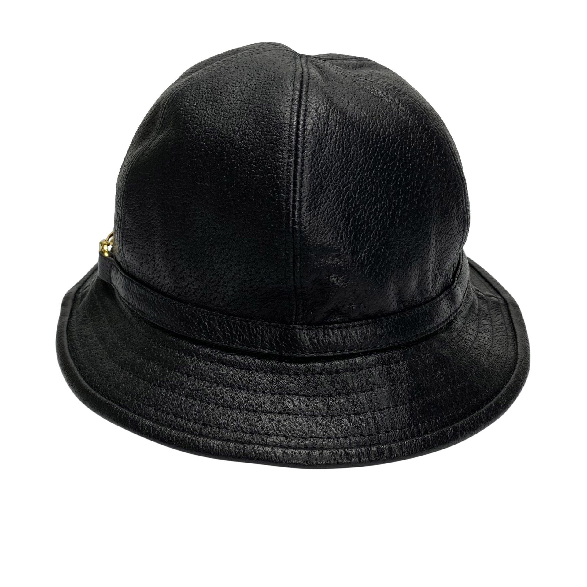 Chapéu Gucci Bucket Horsebit Preto