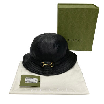 Chapéu Gucci Bucket Horsebit Preto