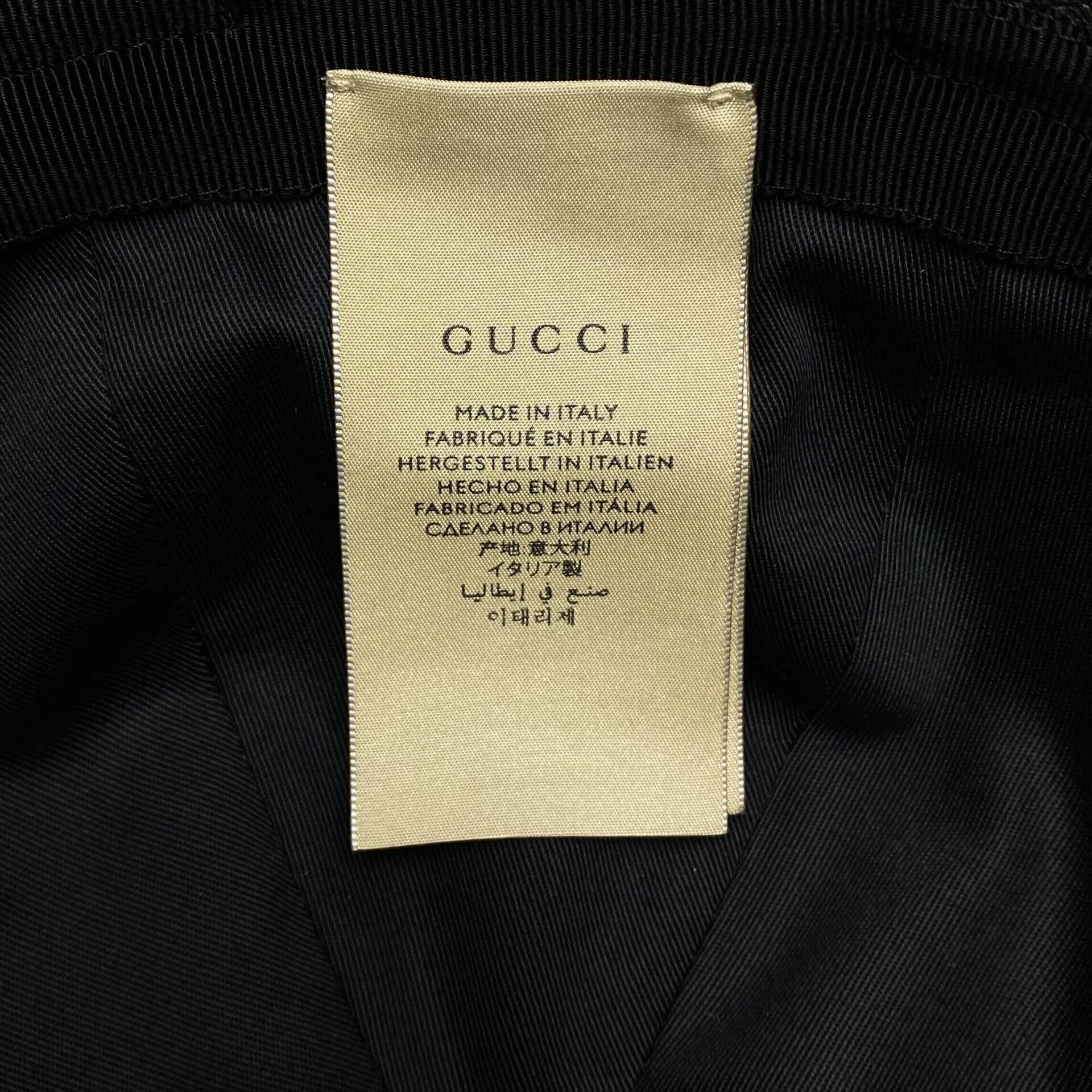 Chapéu Gucci Bucket Horsebit Preto