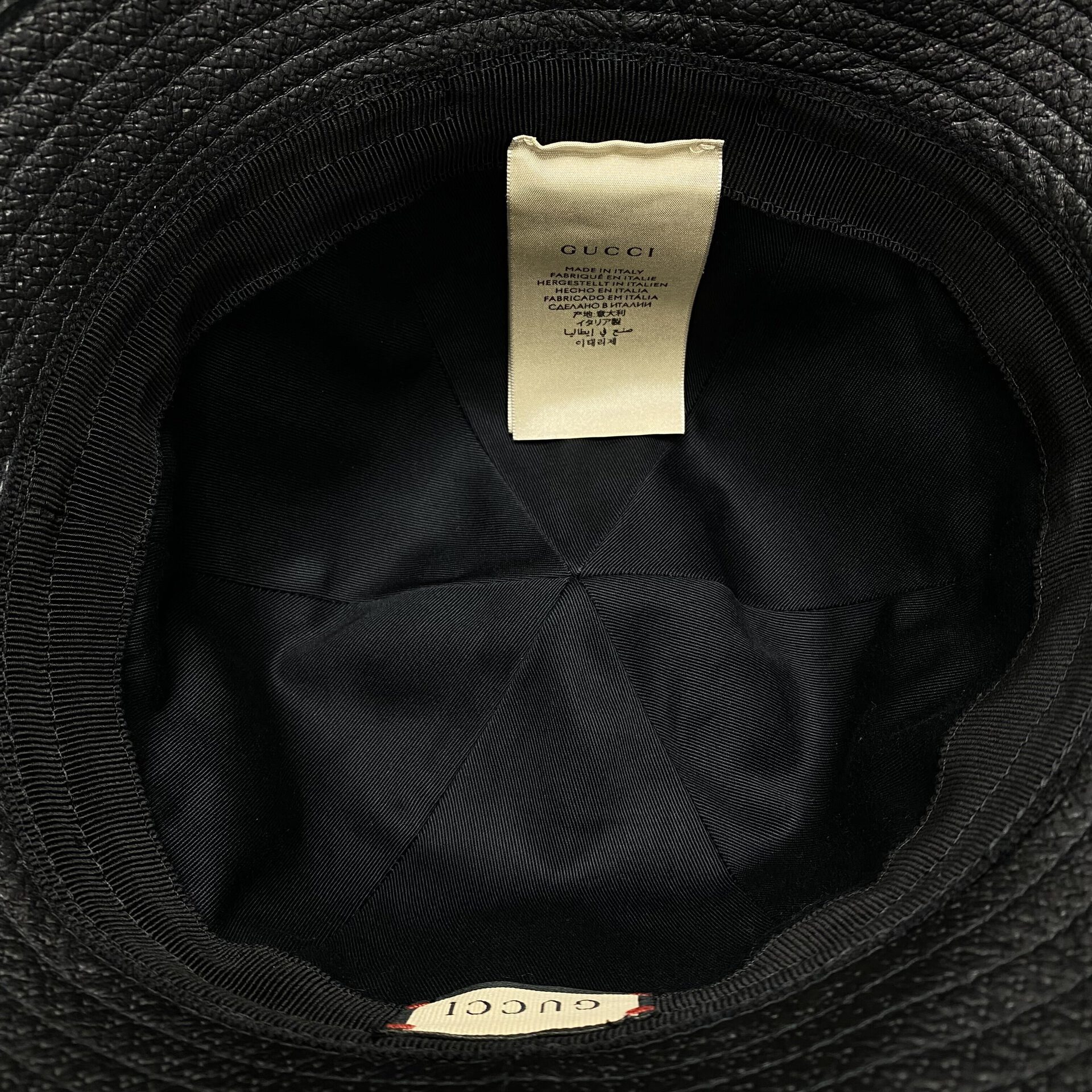 Chapéu Gucci Bucket Horsebit Preto