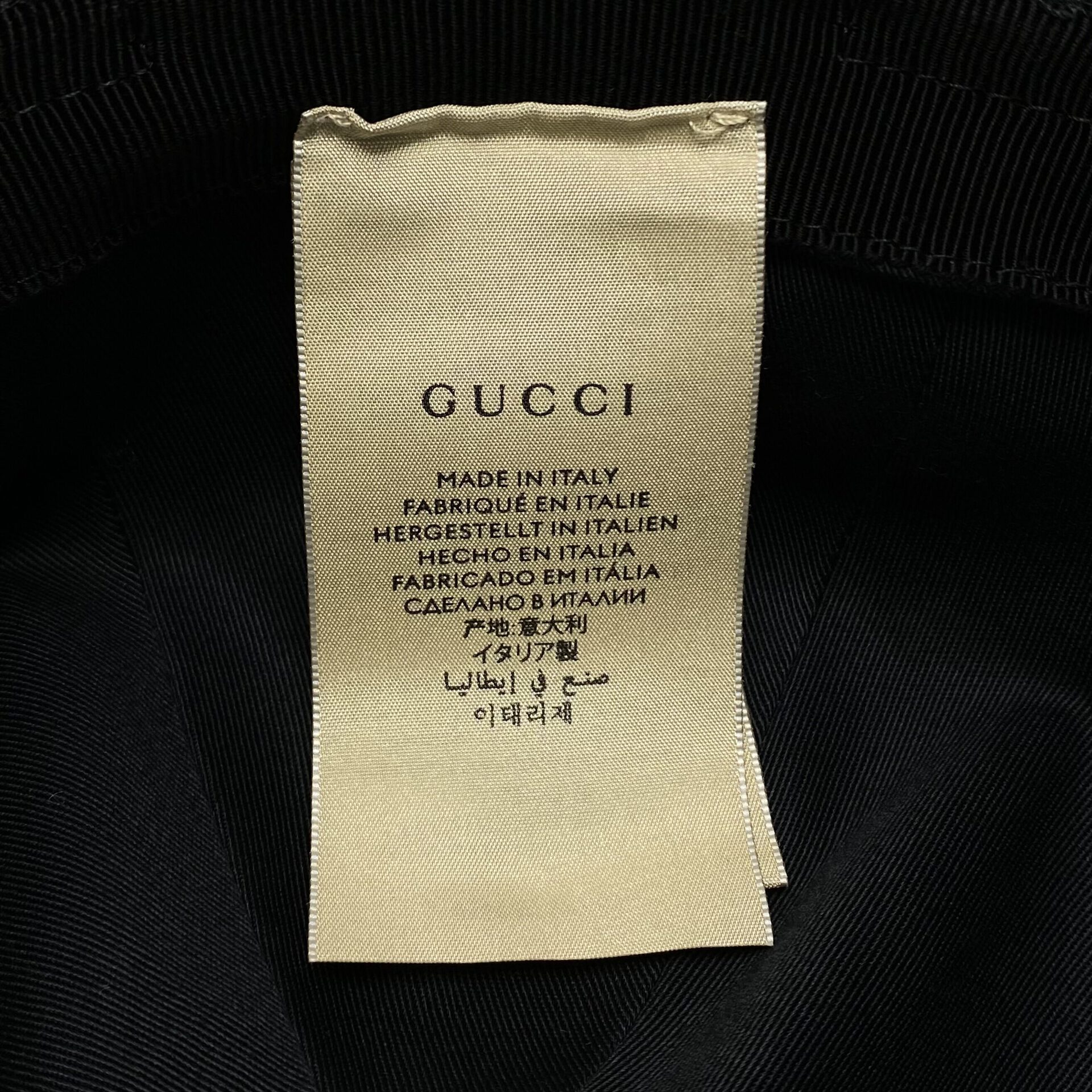 Chapéu Gucci Bucket Horsebit Preto