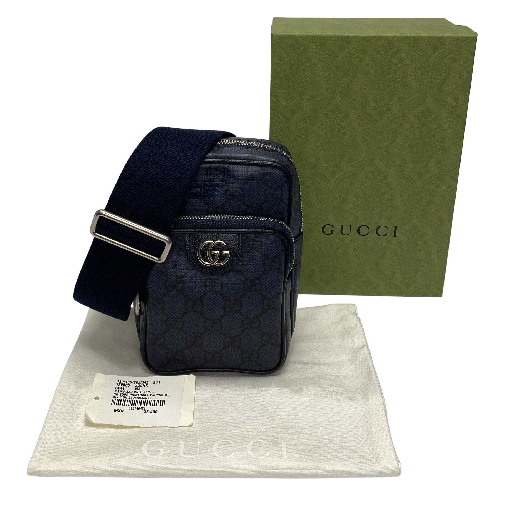 Bolsa Gucci Ophidia Sling Bag GG Mini Azul