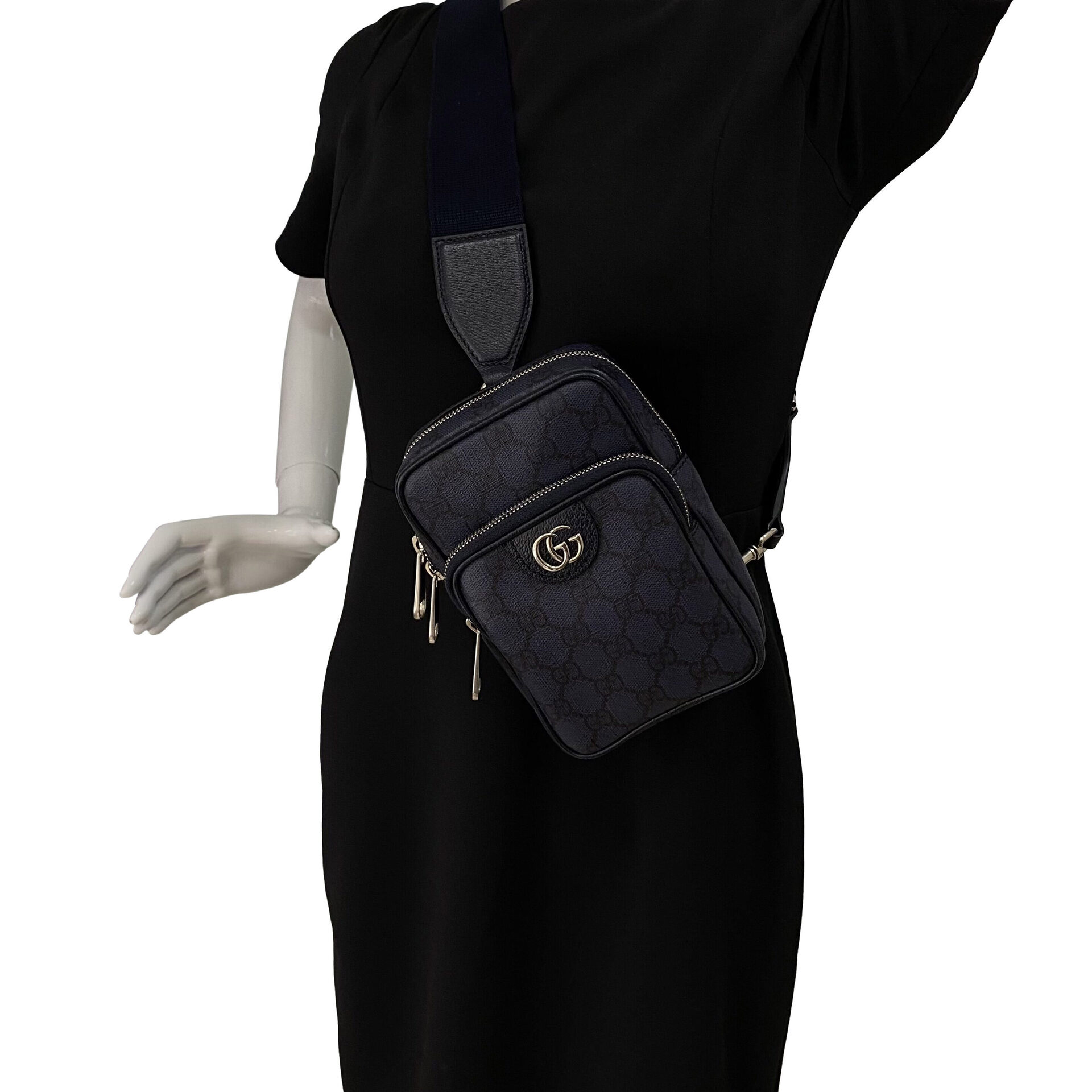 Bolsa Gucci Ophidia Sling Bag GG Mini Azul