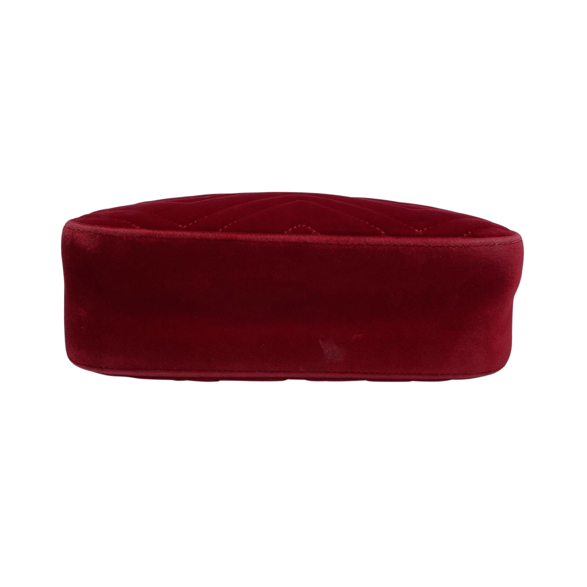 Bolsa Gucci GG Marmont Veludo Vermelho