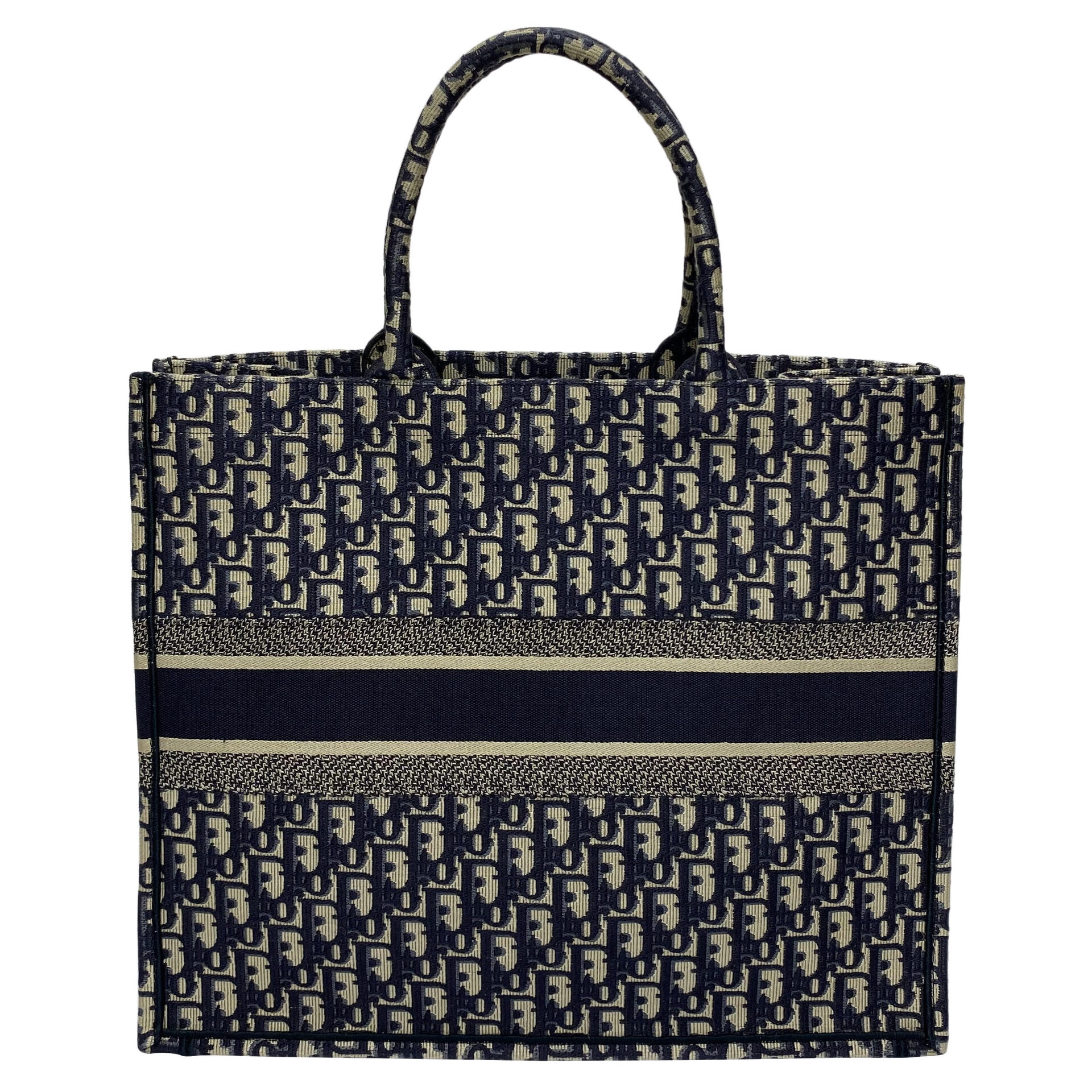 Bolsa Christian Dior Oblique Book Tote Monograma