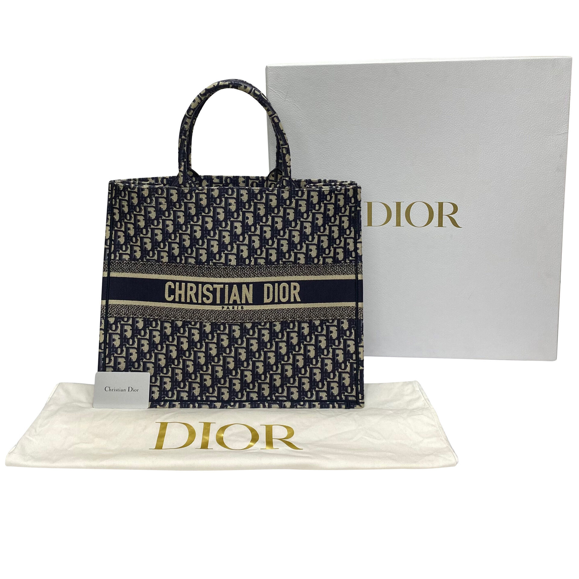 Bolsa Christian Dior Oblique Book Tote Monograma