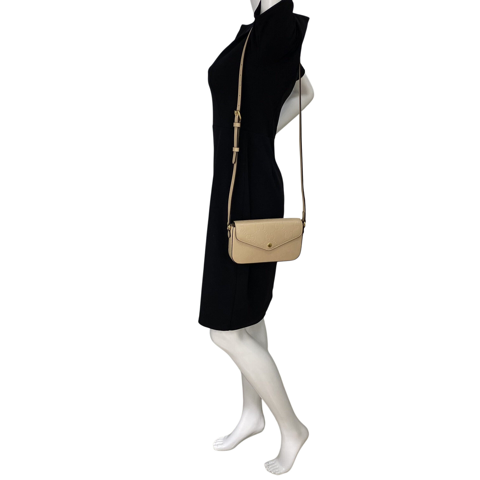 Bolsa Gucci Mini Shoulder Bag Bege