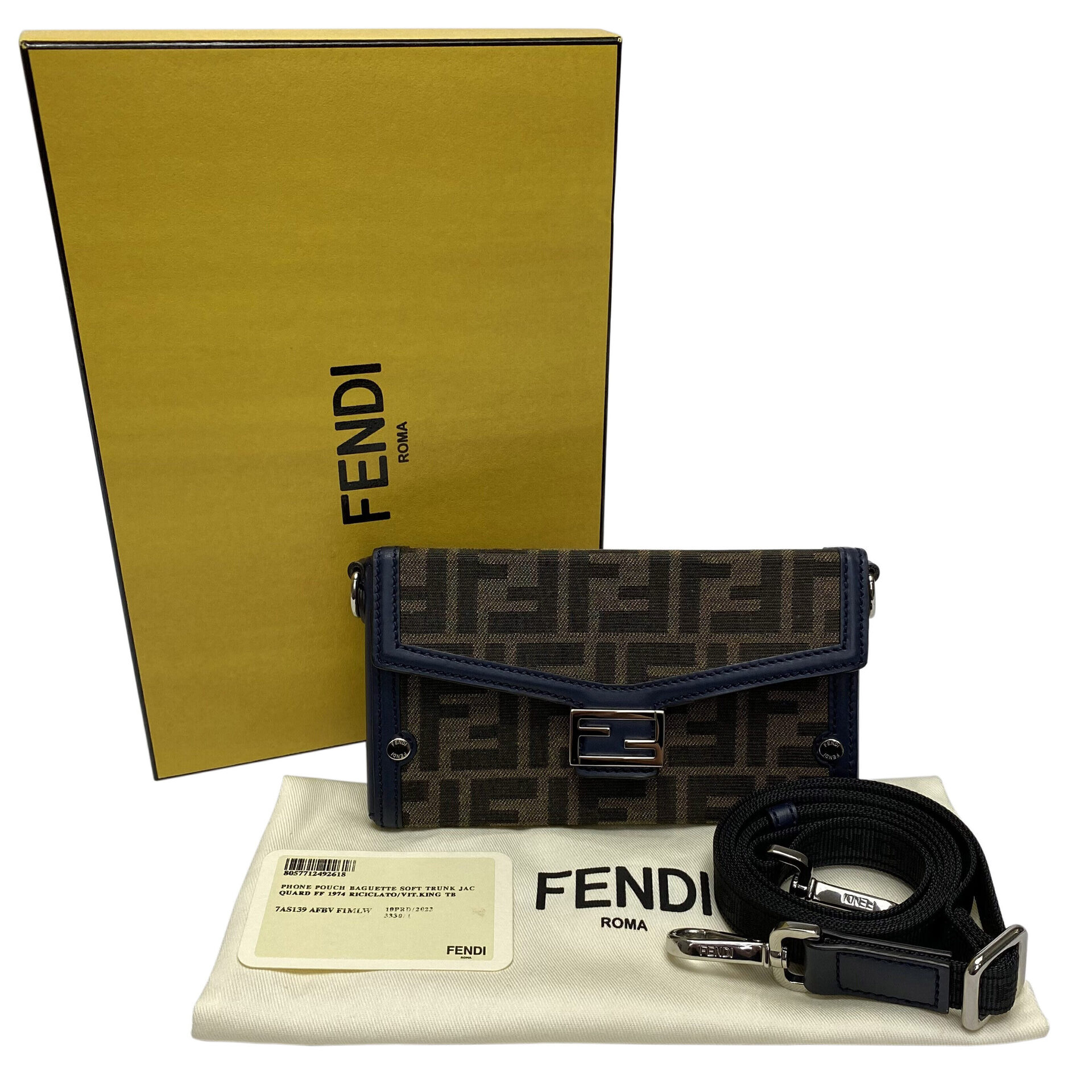 Bolsa Fendi Phone Pouch Baguette Soft Trunck