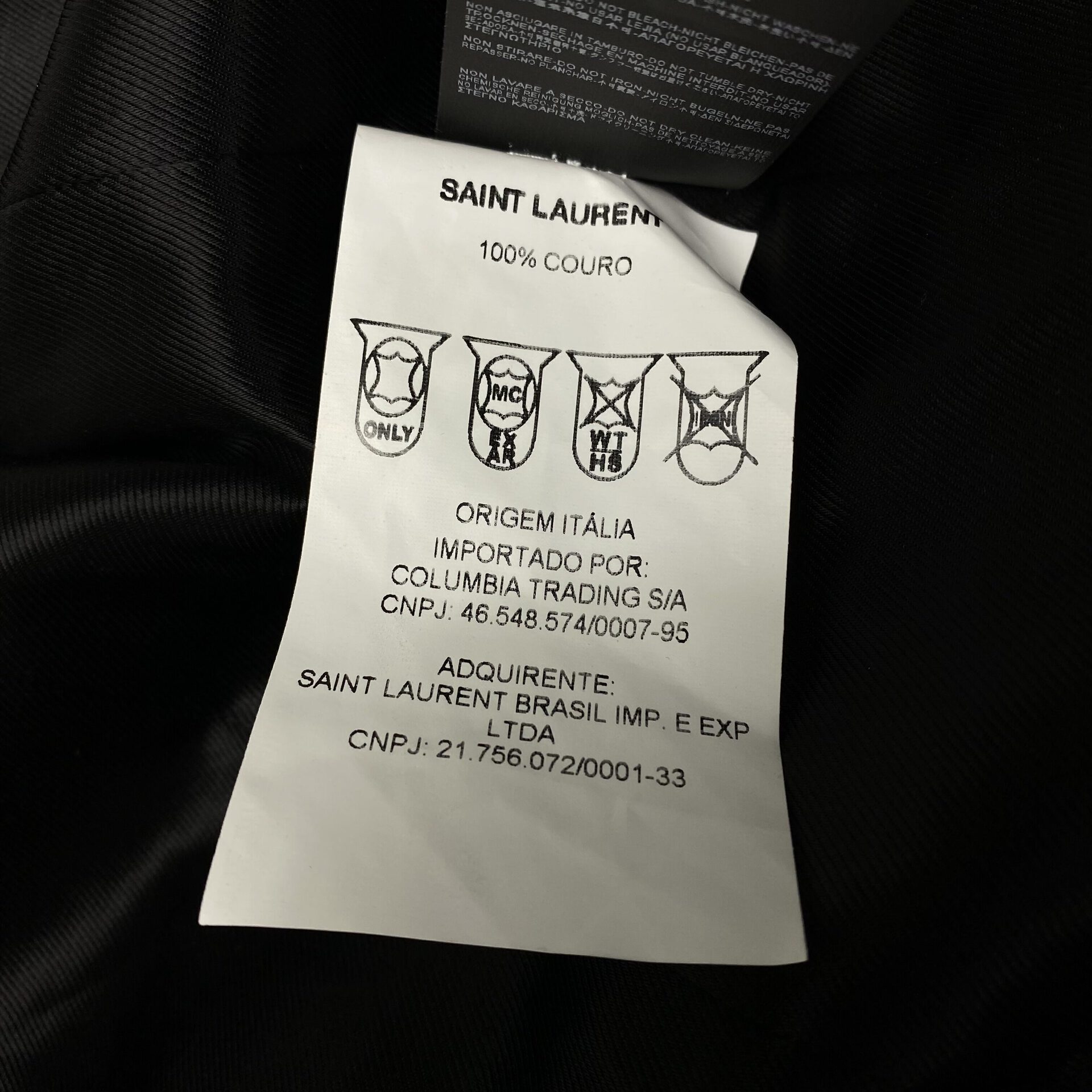 Casaco Saint Laurent Preto