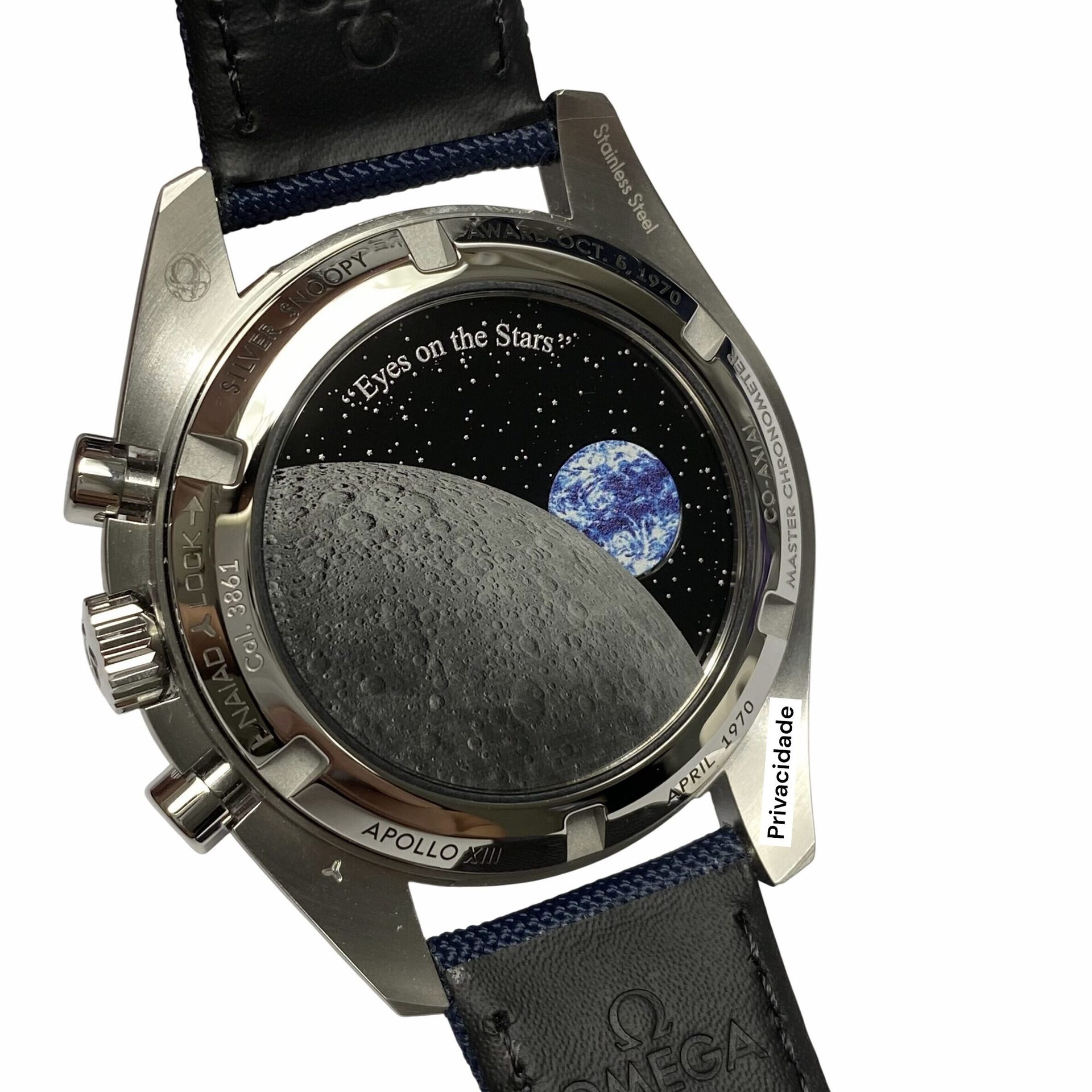 Relógio Omega Speedmaster Silver Snoopy Award 50th Anniversary